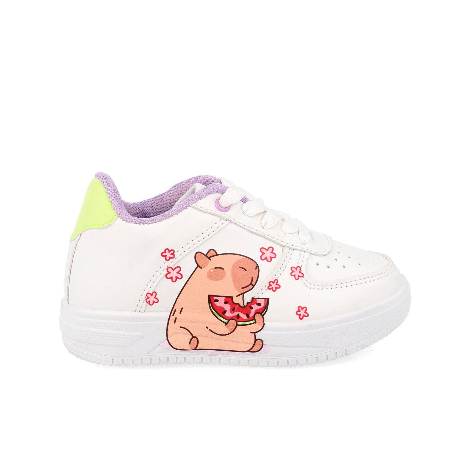 Tenis Urbano Blasito color Lila con capibara para Niña