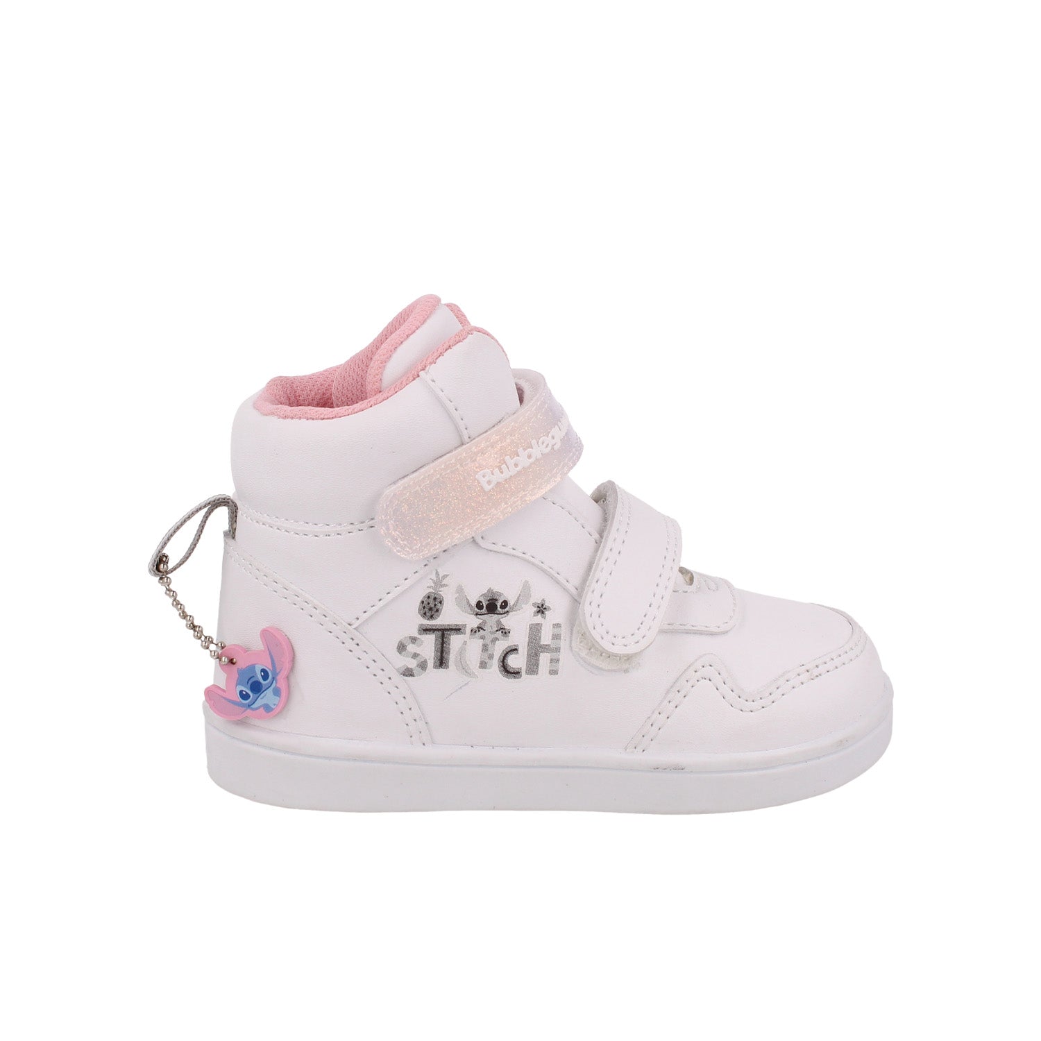 Tenis urbano Bubble Gummers color Blanco Rosa para niña
