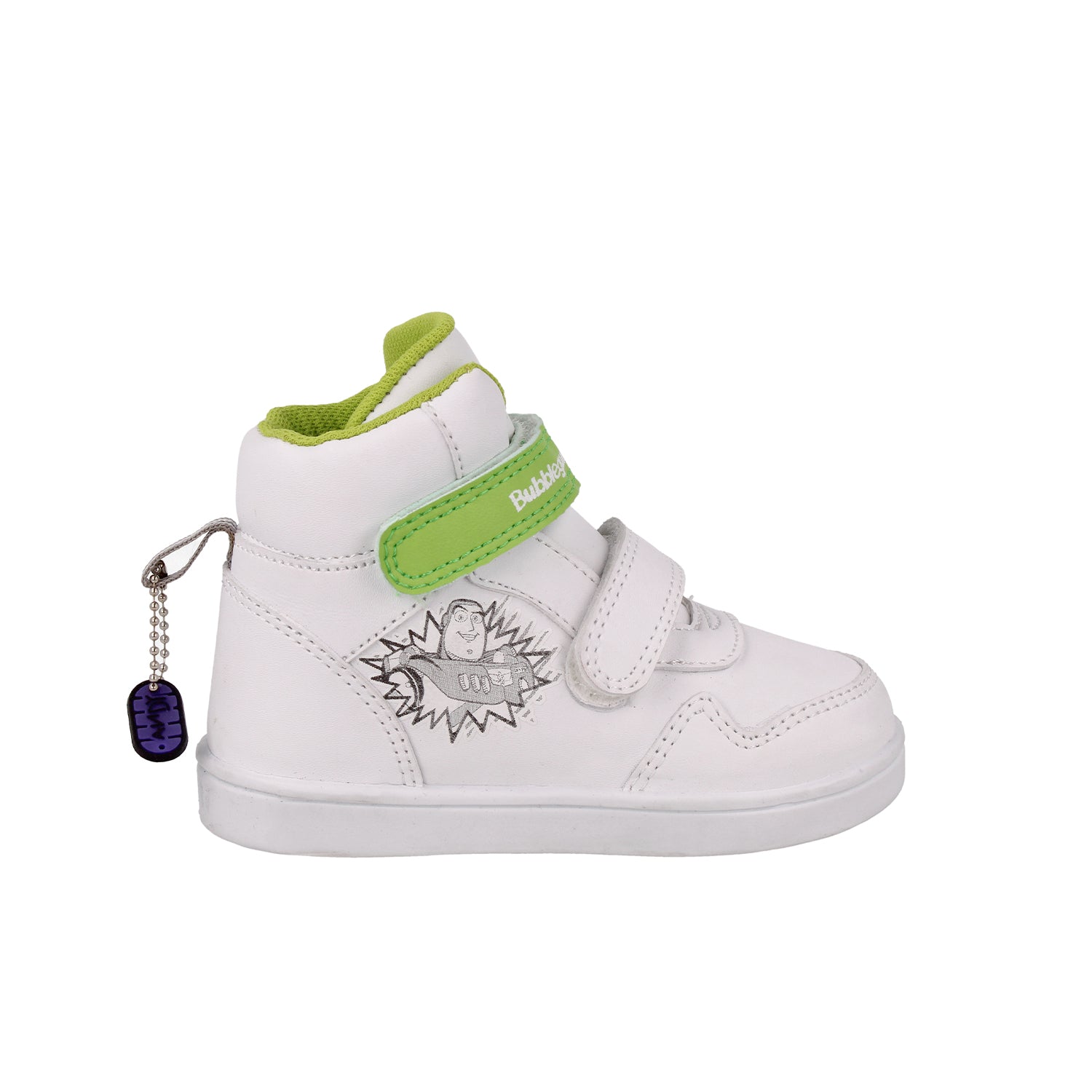 Tenis Urbano Bubble Gummers color Blanco Verde para Niño