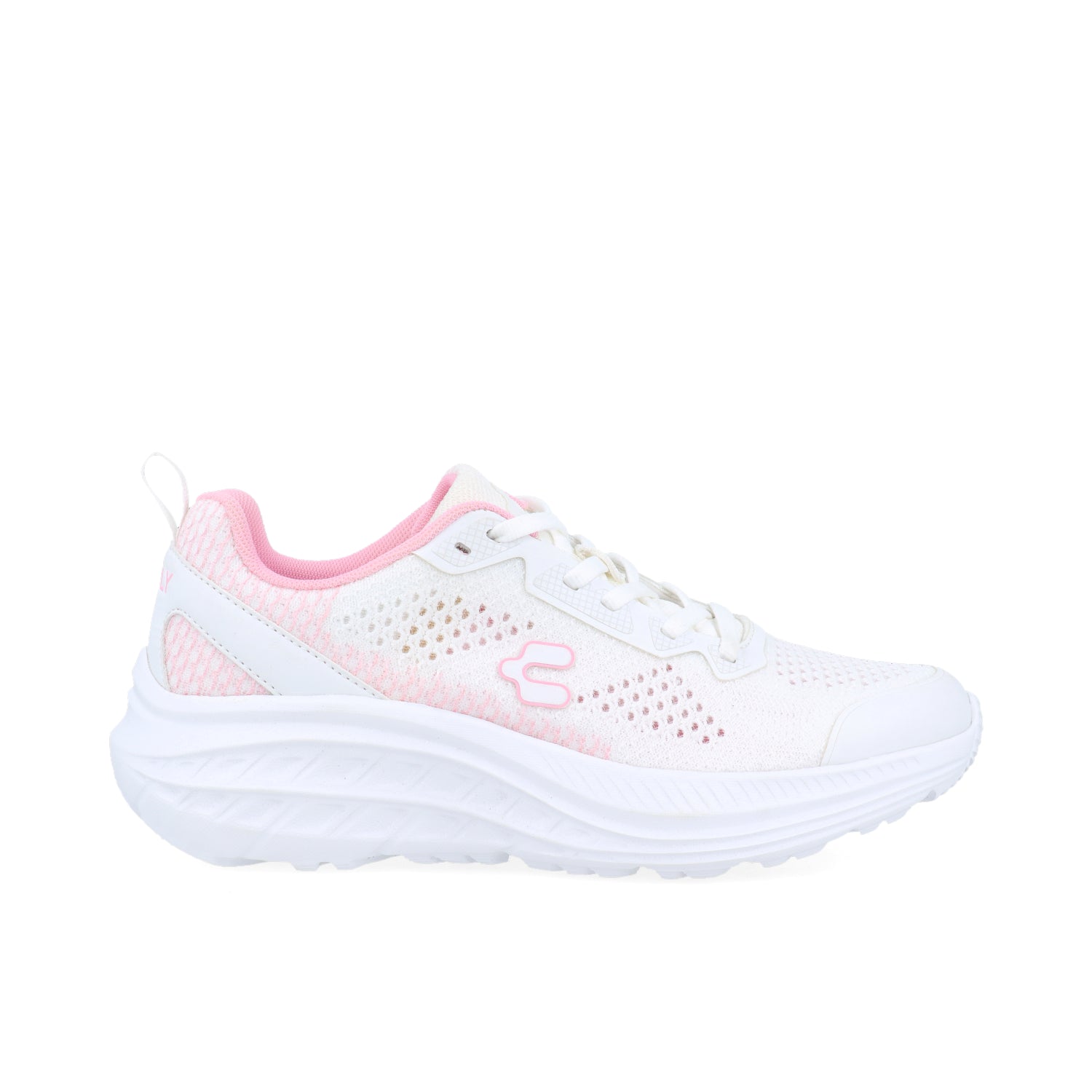 Tenis Atletico Charly color Blanco con detalles Rosa para Mujer