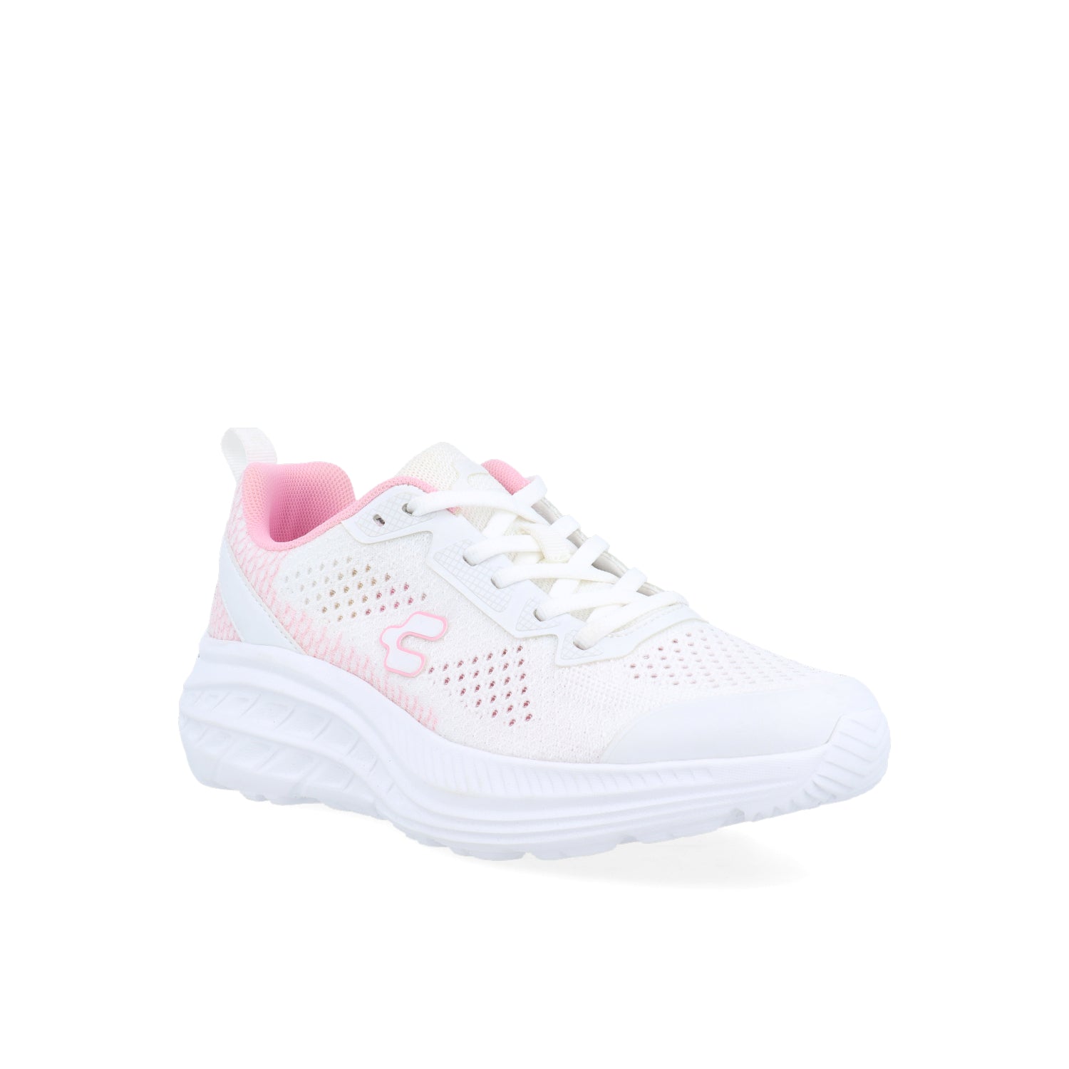 Tenis Atletico Charly color Blanco con detalles Rosa para Mujer