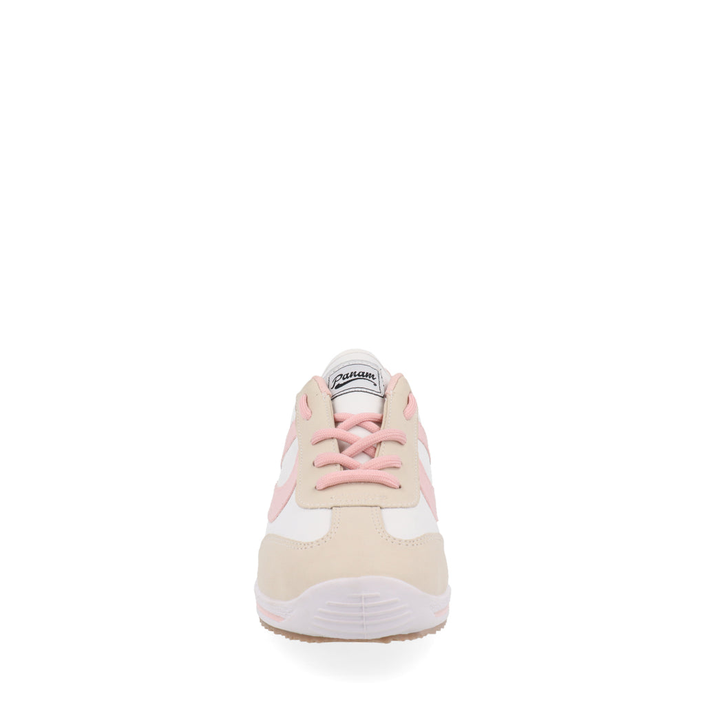 Tenis Deportivo Panam color Blanco con Rosa para Mujer