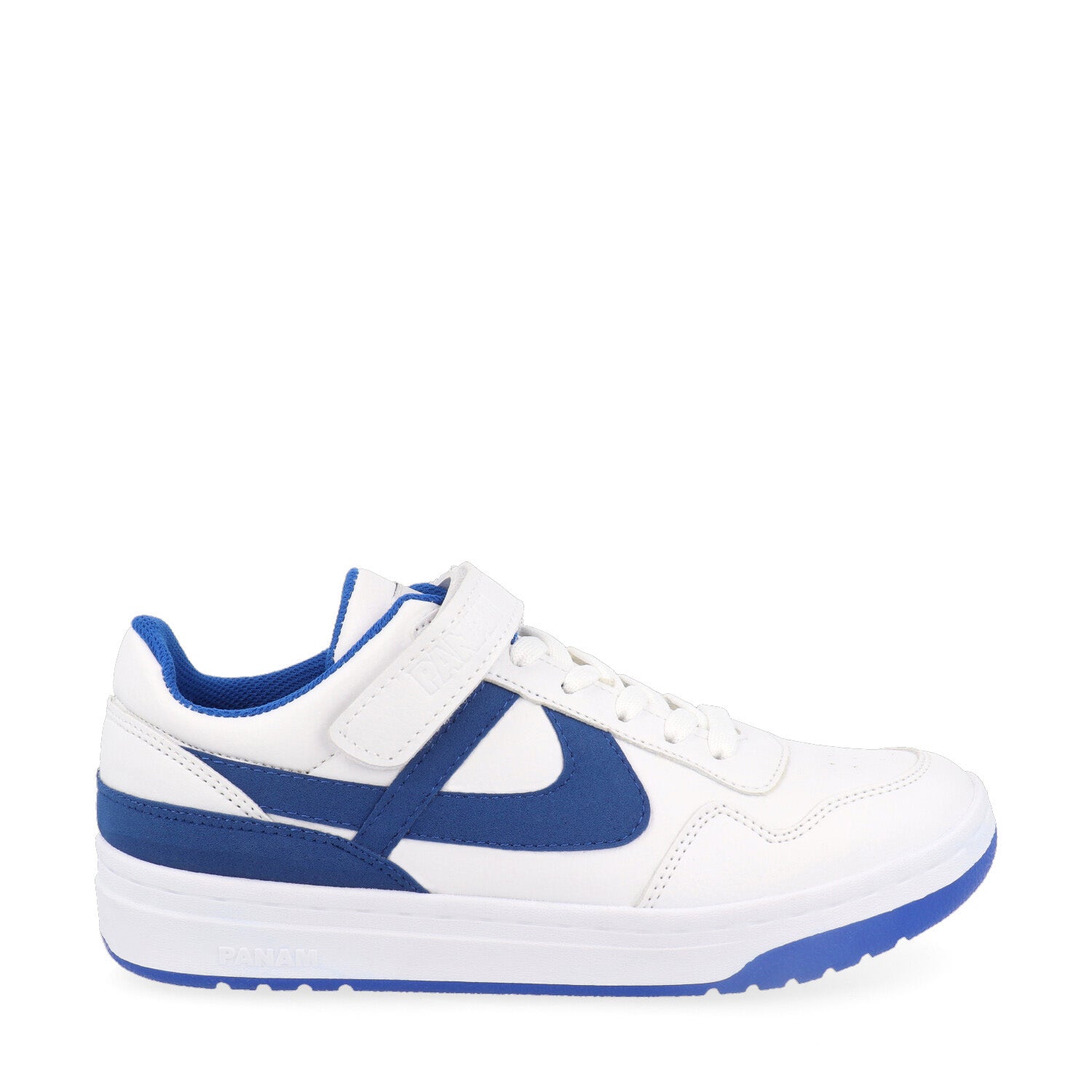 Tenis Urbano Panam color Blanco con detales en azul para Hombre