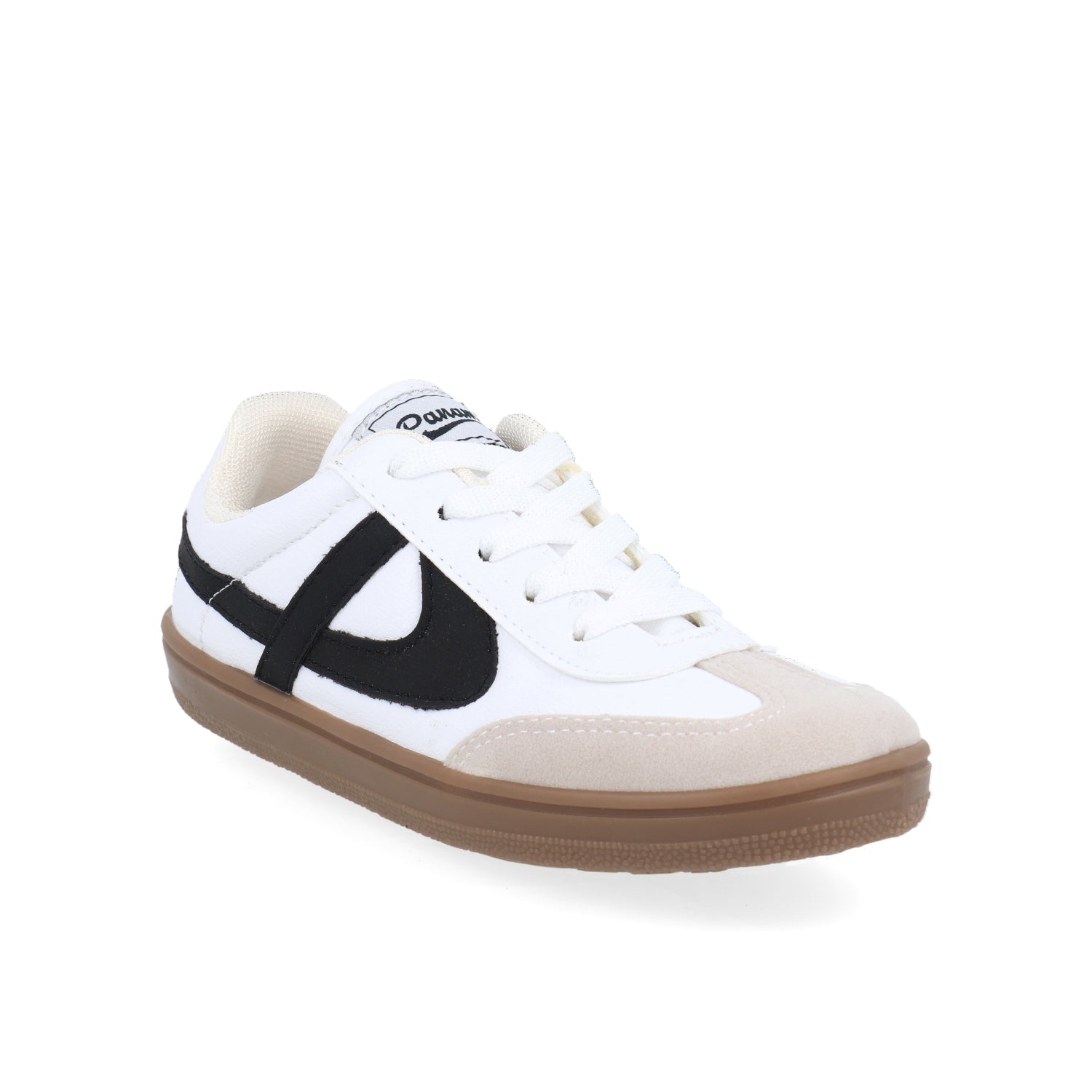 Tenis Urbano Panam color blanco con detalle Negro para Niño