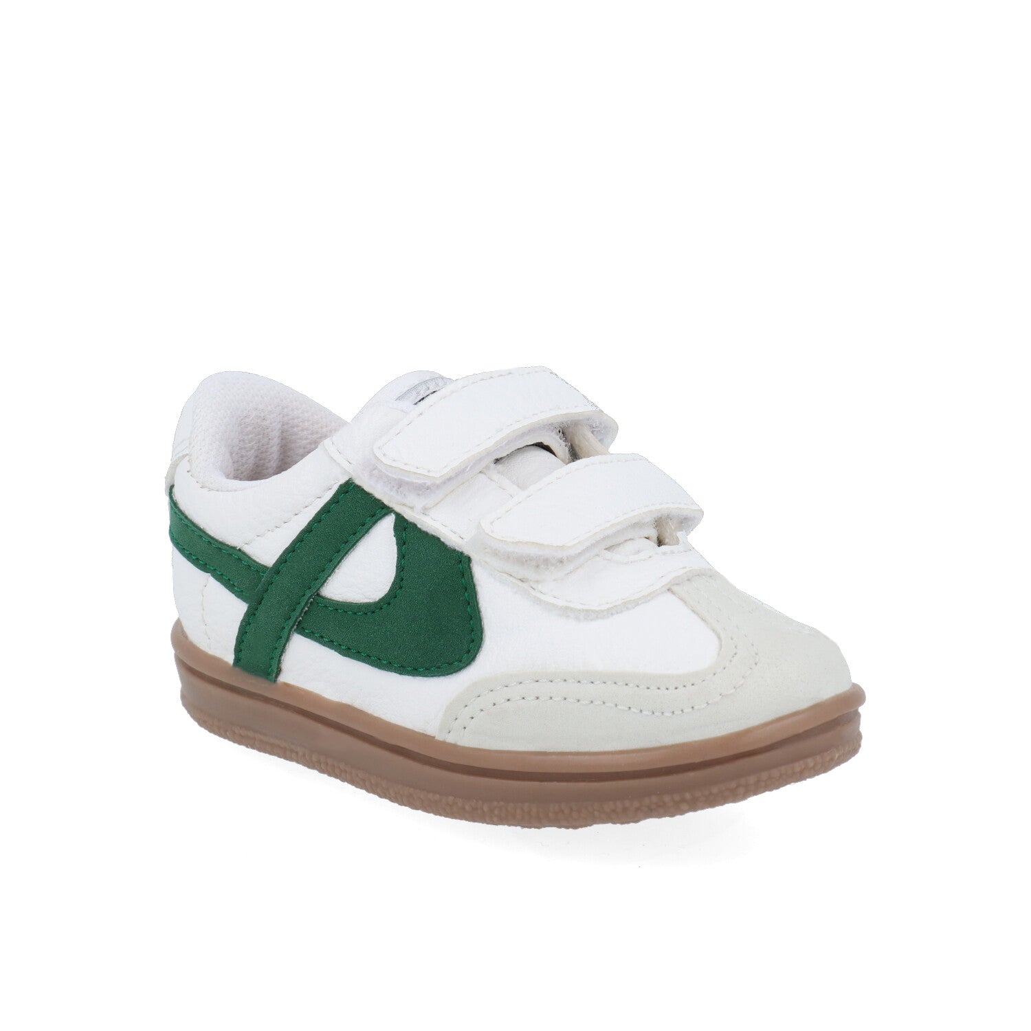 Tenis Urbano Panam color Blanco con detalle Verde para Niño