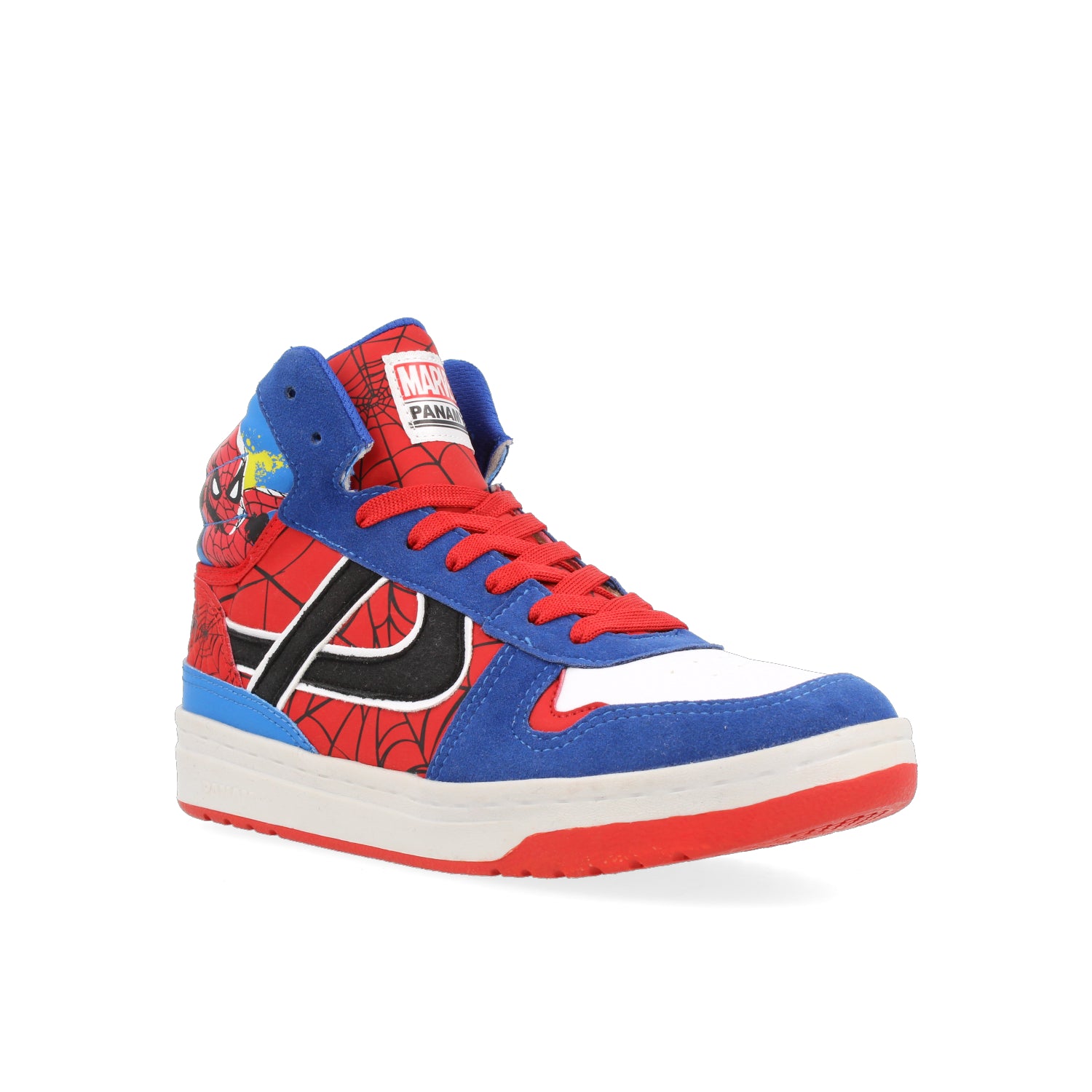 Tenis Urbano Panam color Rojo para Junior Niño con diseño de Spidey Man