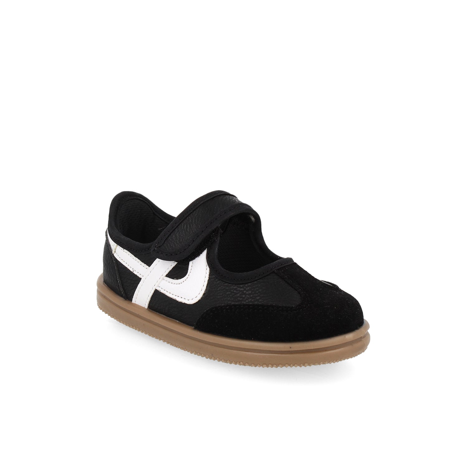 Tenis Urbano Panam color Negro Con Blanco para Niña
