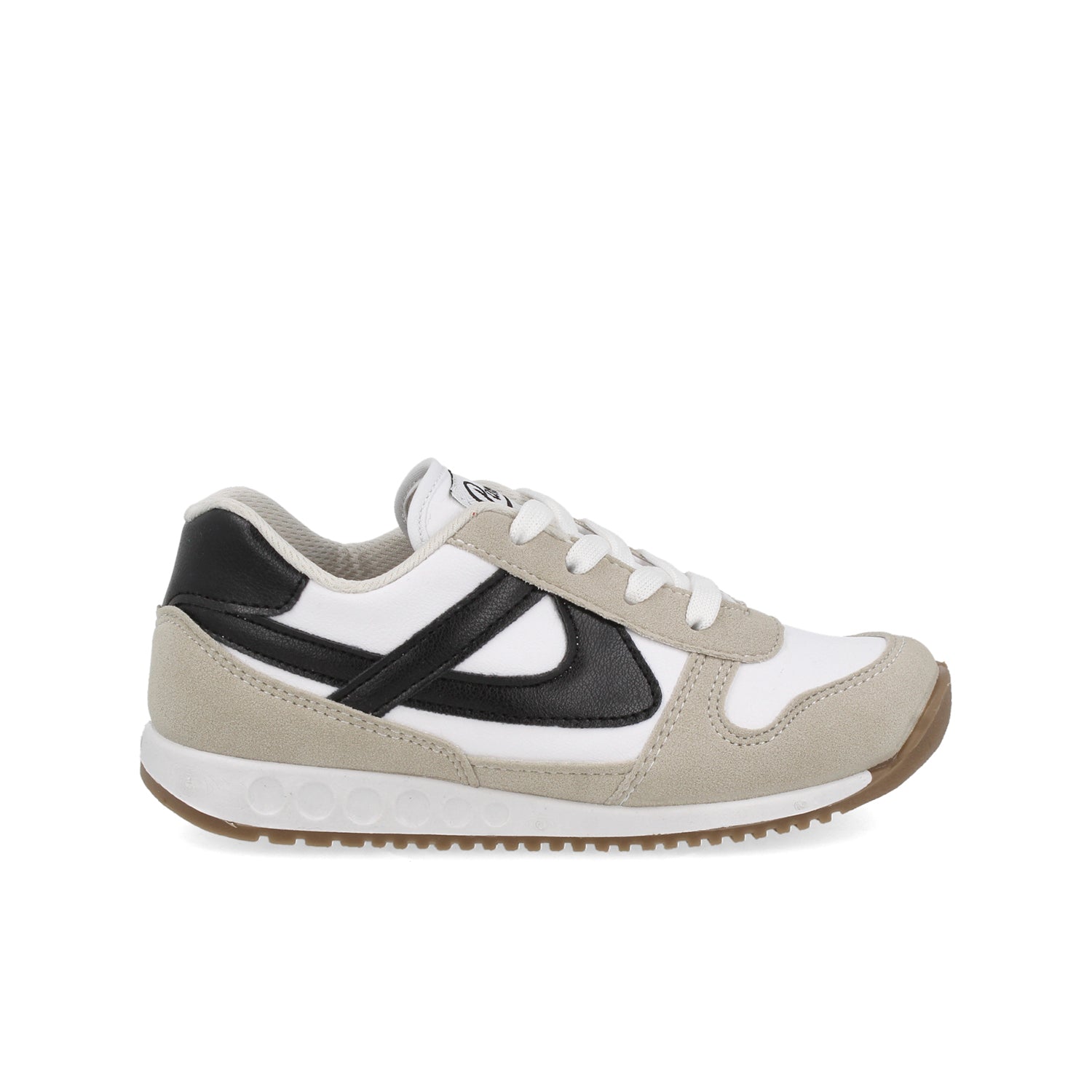 Tenis Urbano Panam color Blanco Con Negro para Niño