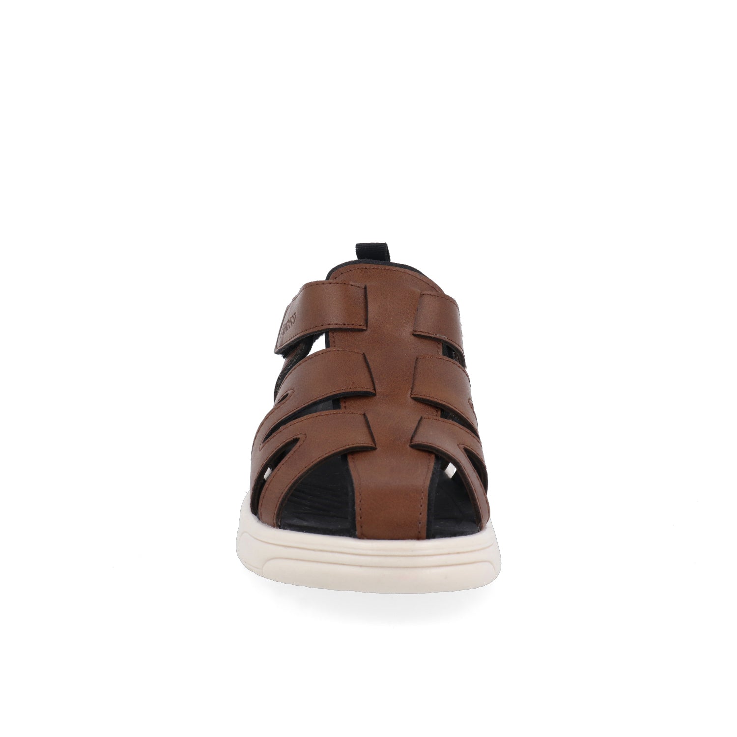 Sandalia Casual Vazza color Cognac para Niño con ajuste de velcro