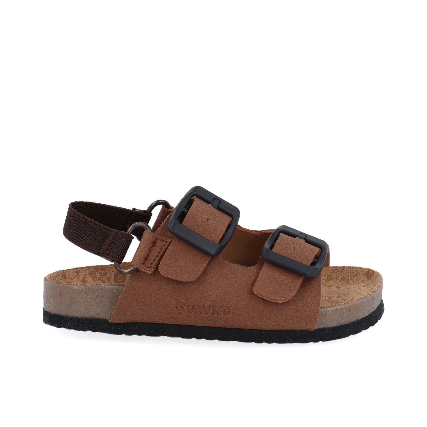 Sandalia Casual Vazza color Cognac para Niño