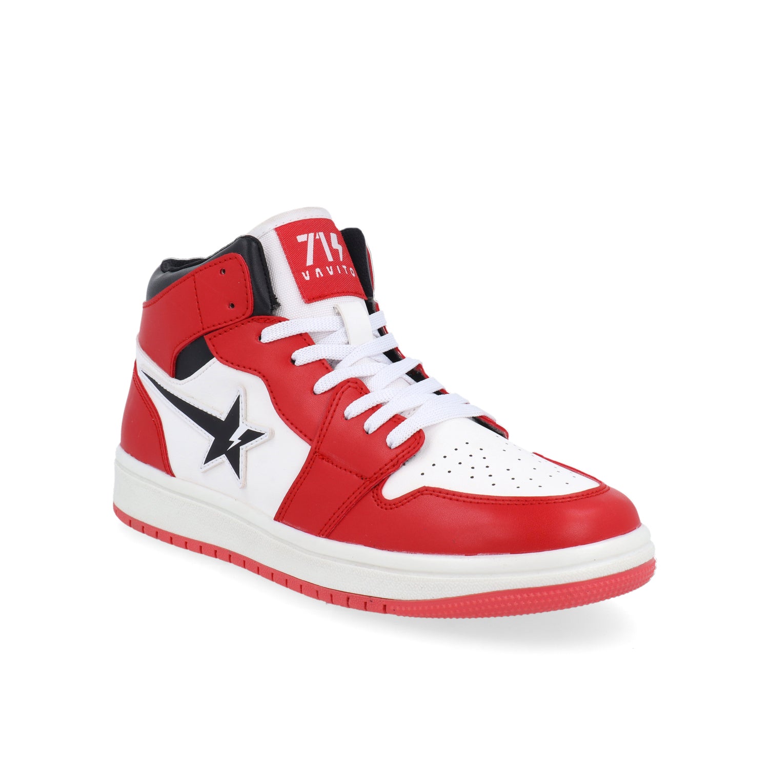 Tenis Urbano vavito color Blanco con Rojo para Junior Niño