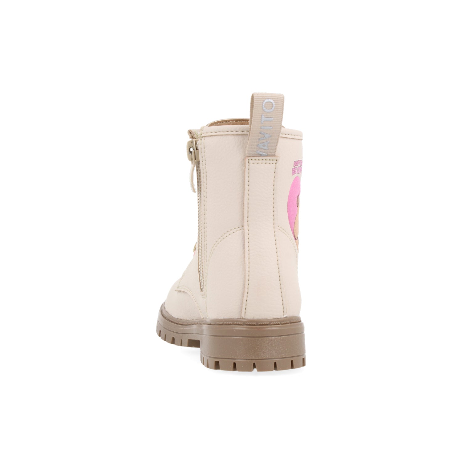 Botin Casual Vavito color Beige con estampado de Capibara para Niña