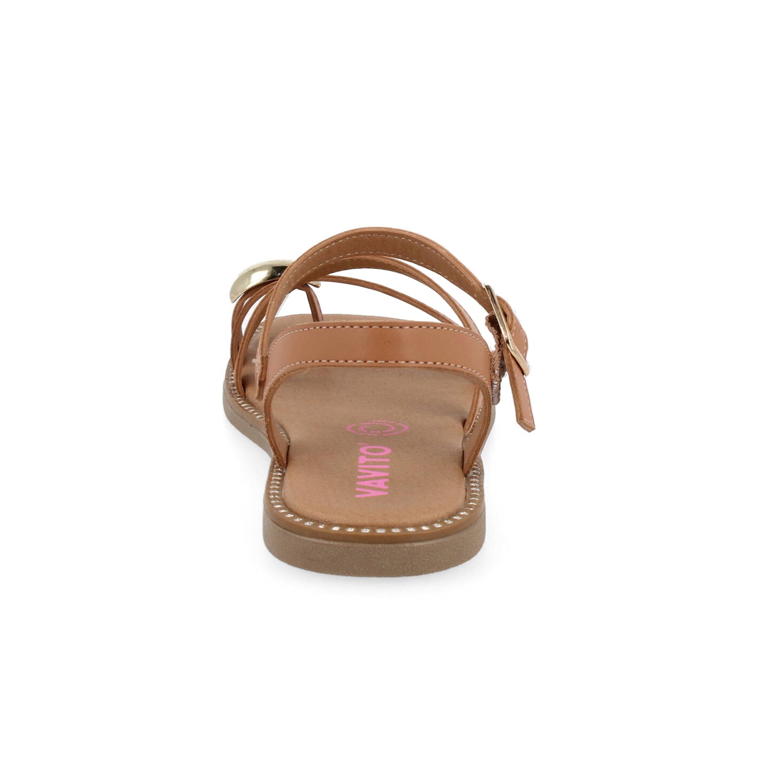 Sandalia Casual Vavito color Camel para Junior Niña