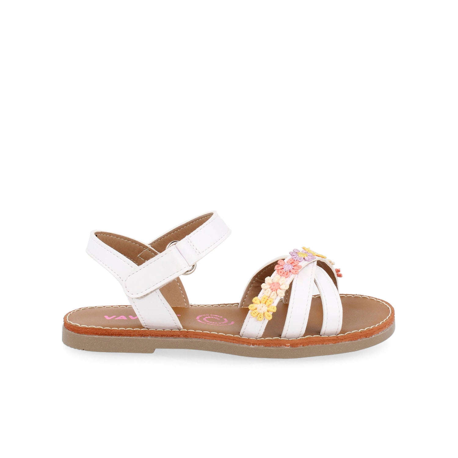 Sandalia Casual Vavito color Blanco para Niña