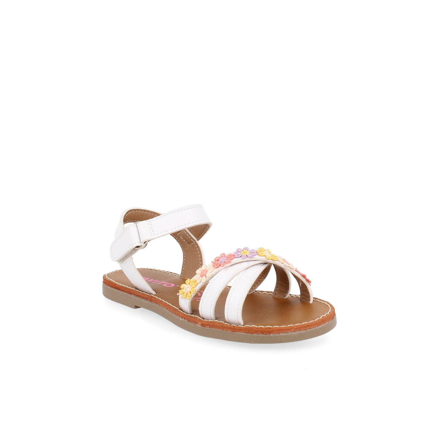 Sandalia Casual Vavito color Blanco para Niña