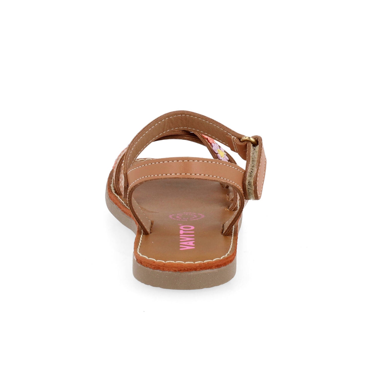 Sandalia Casual Vavito color Cognac para Niña