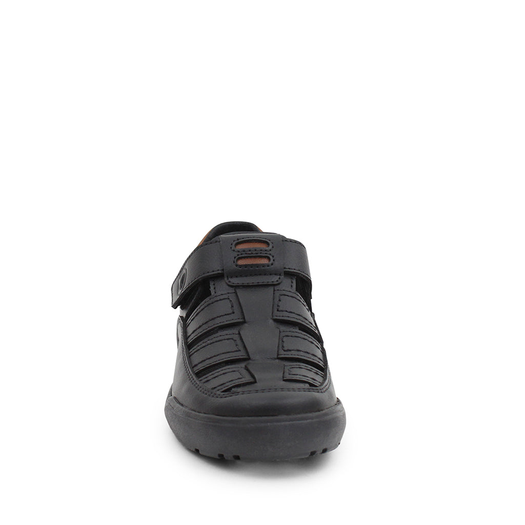 Sandalia Casual Vazza color Negro para Junior niño con ajuste de Velcro