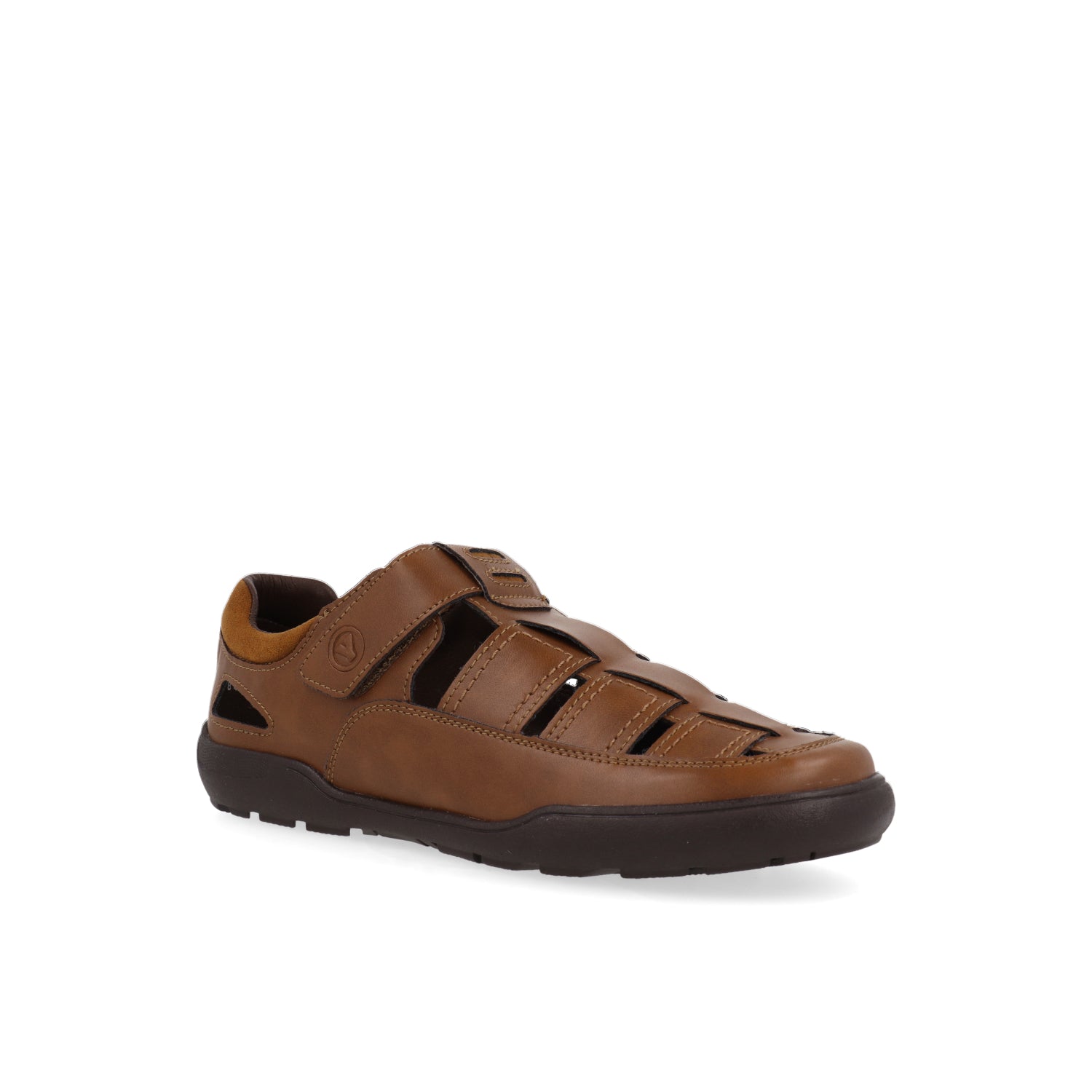 Sandalia Casual Vazza color Cafe para Junior niño con ajuste de Velcro