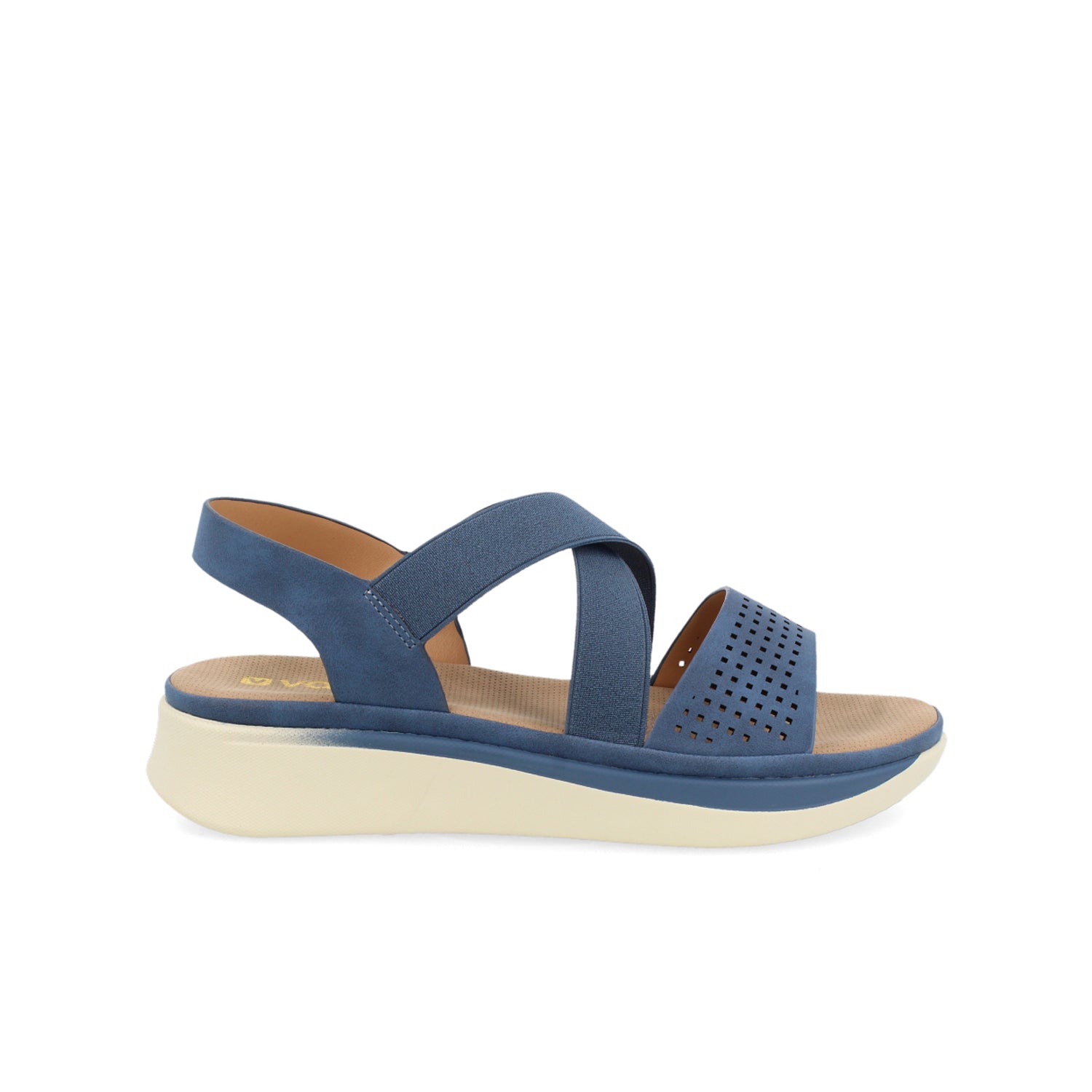 Sandalia Casual Vazza color Azul para Mujer