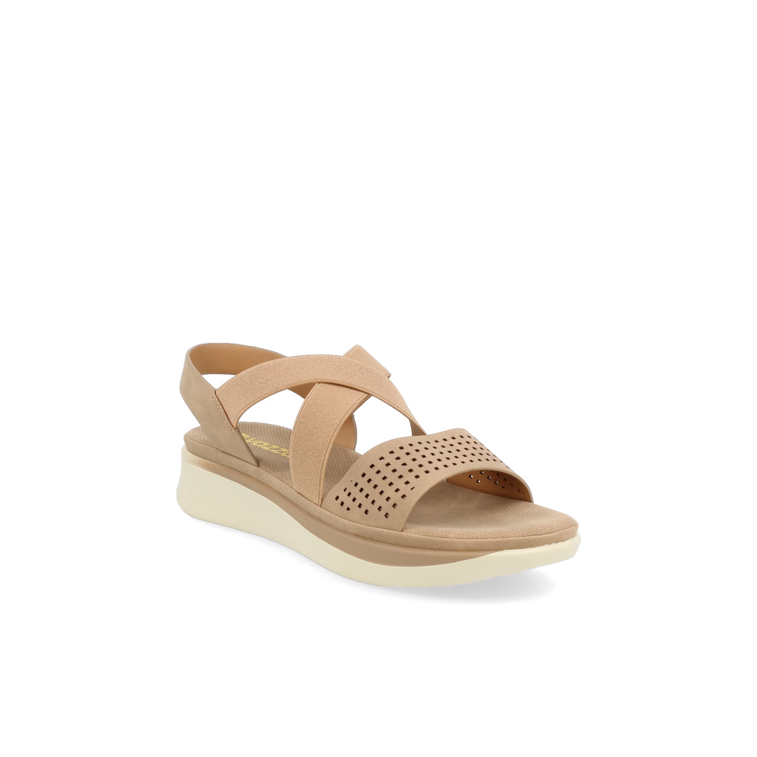 Sandalia Casual Vazza color Beige para Mujer