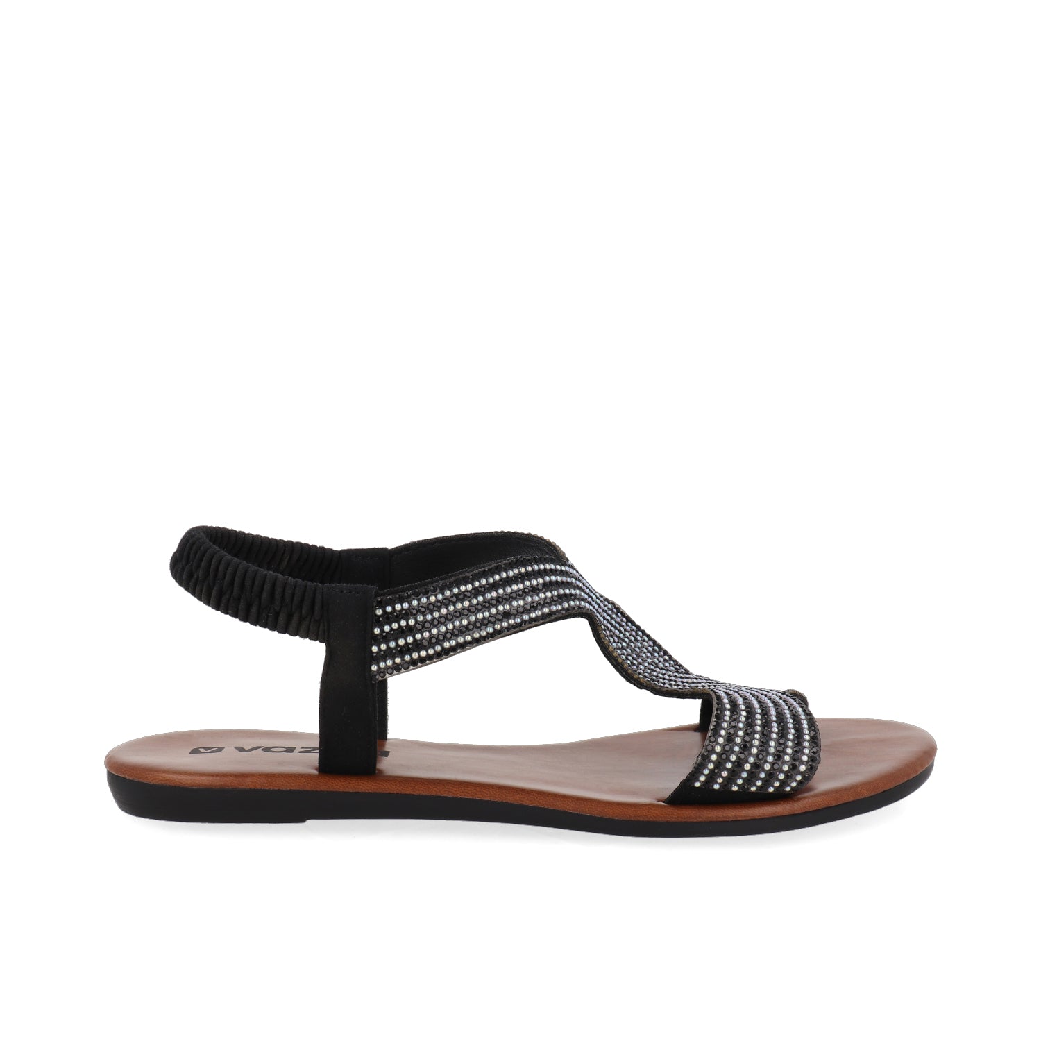 Sandalia Casual Vazza color Negro para Mujer