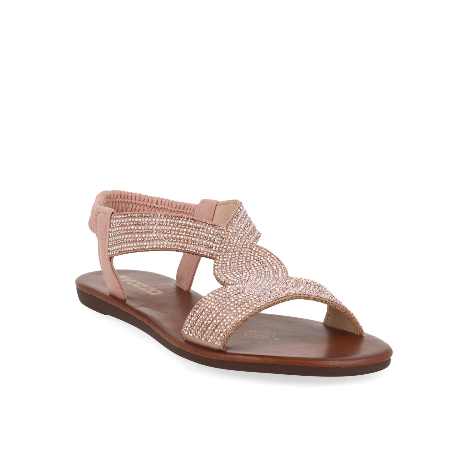 Sandalia Casual Vazza color Salmon para Mujer