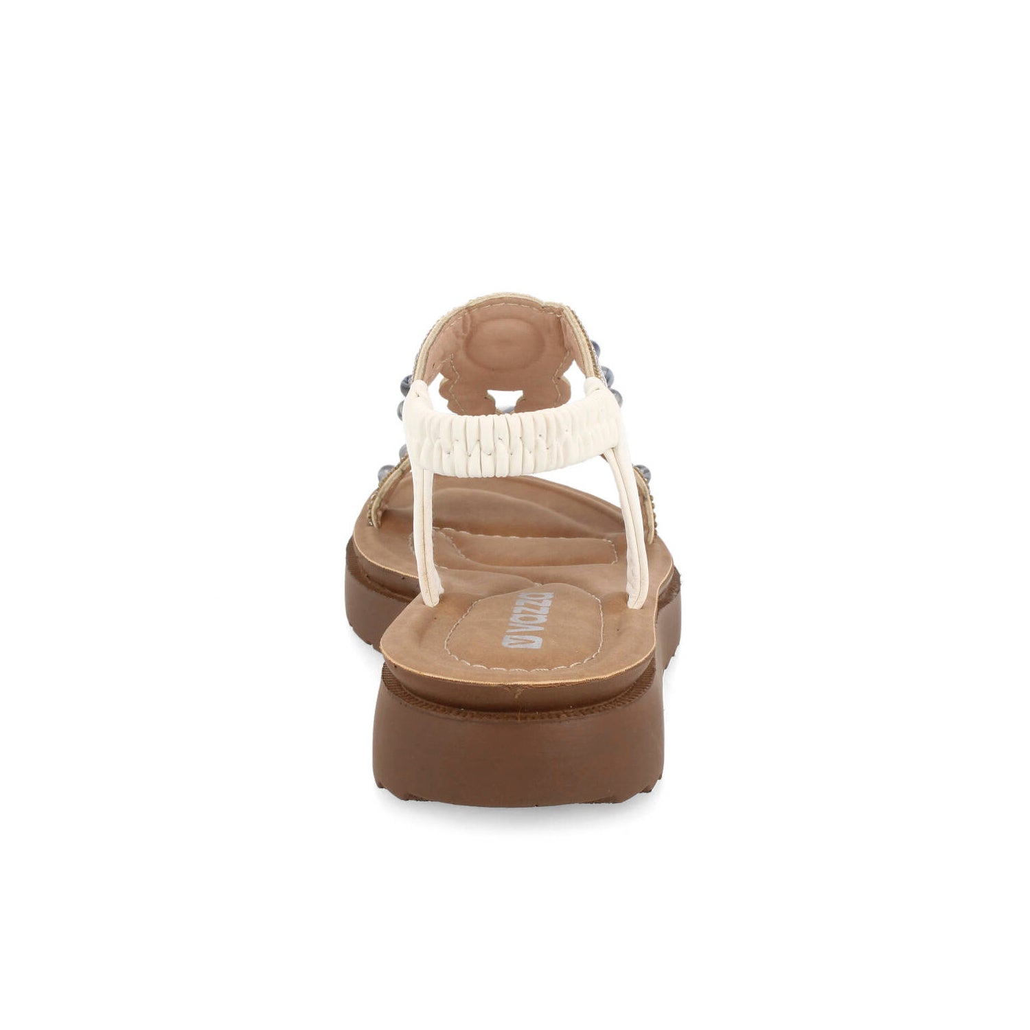 Sandalia Casual Vazza color Blanco para Mujer