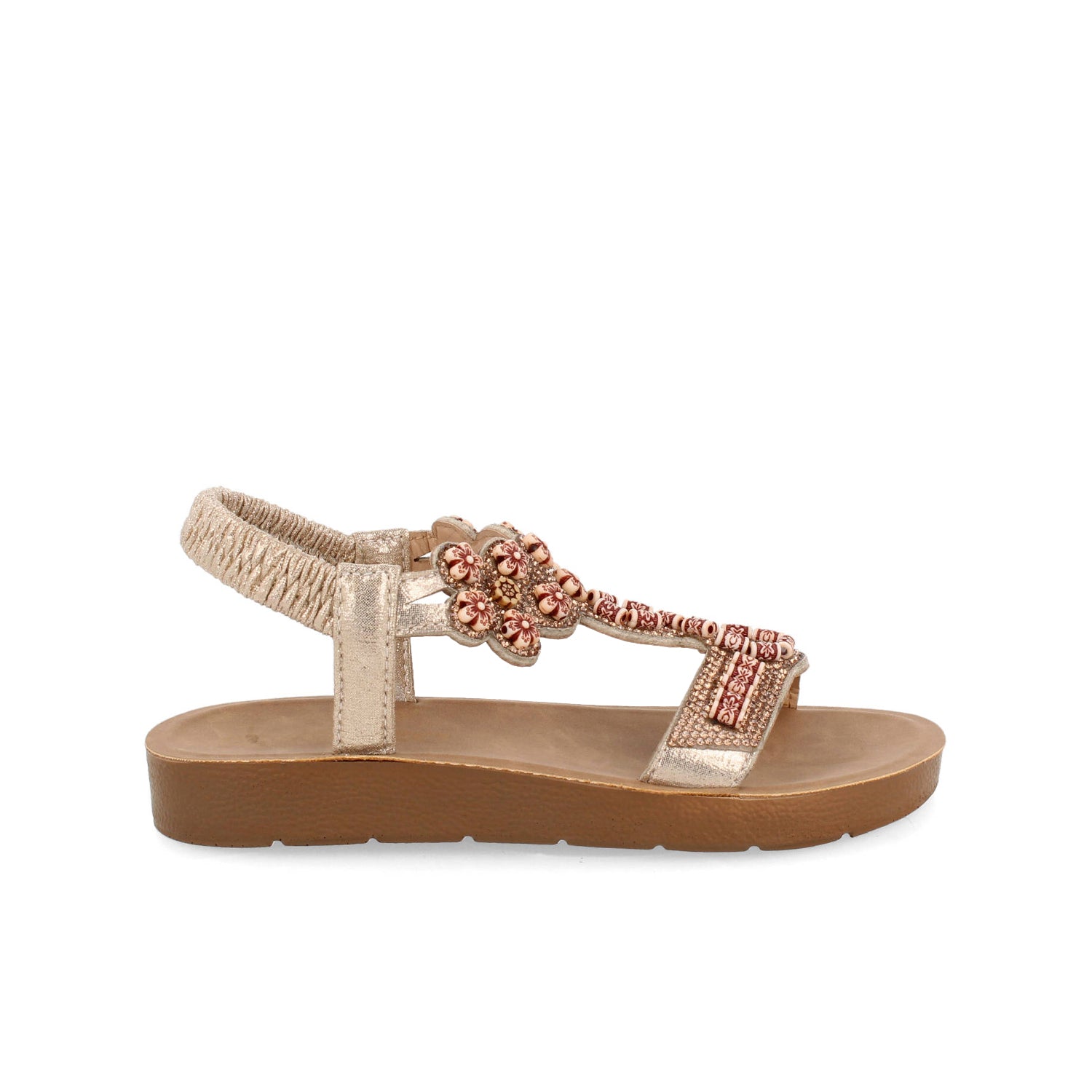 Sandalia Casual Vazza color Salmon para Junior Niña