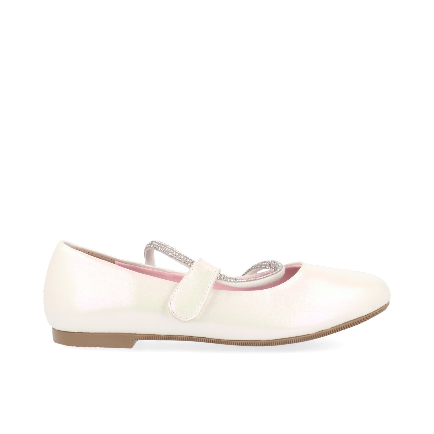 Ballerina Casual Vazza color Blanco Tornasol para Niña