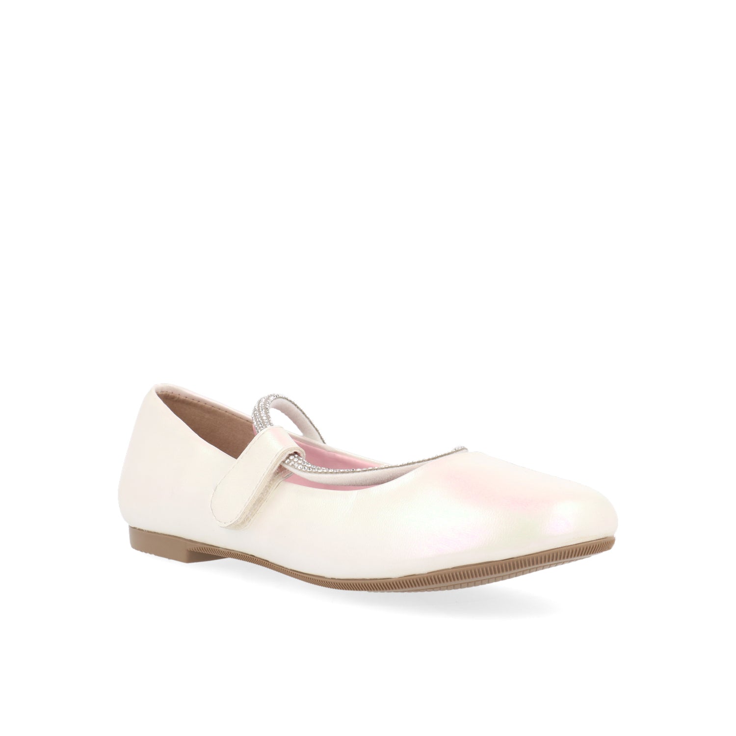 Ballerina Casual Vazza color Blanco Tornasol para Niña