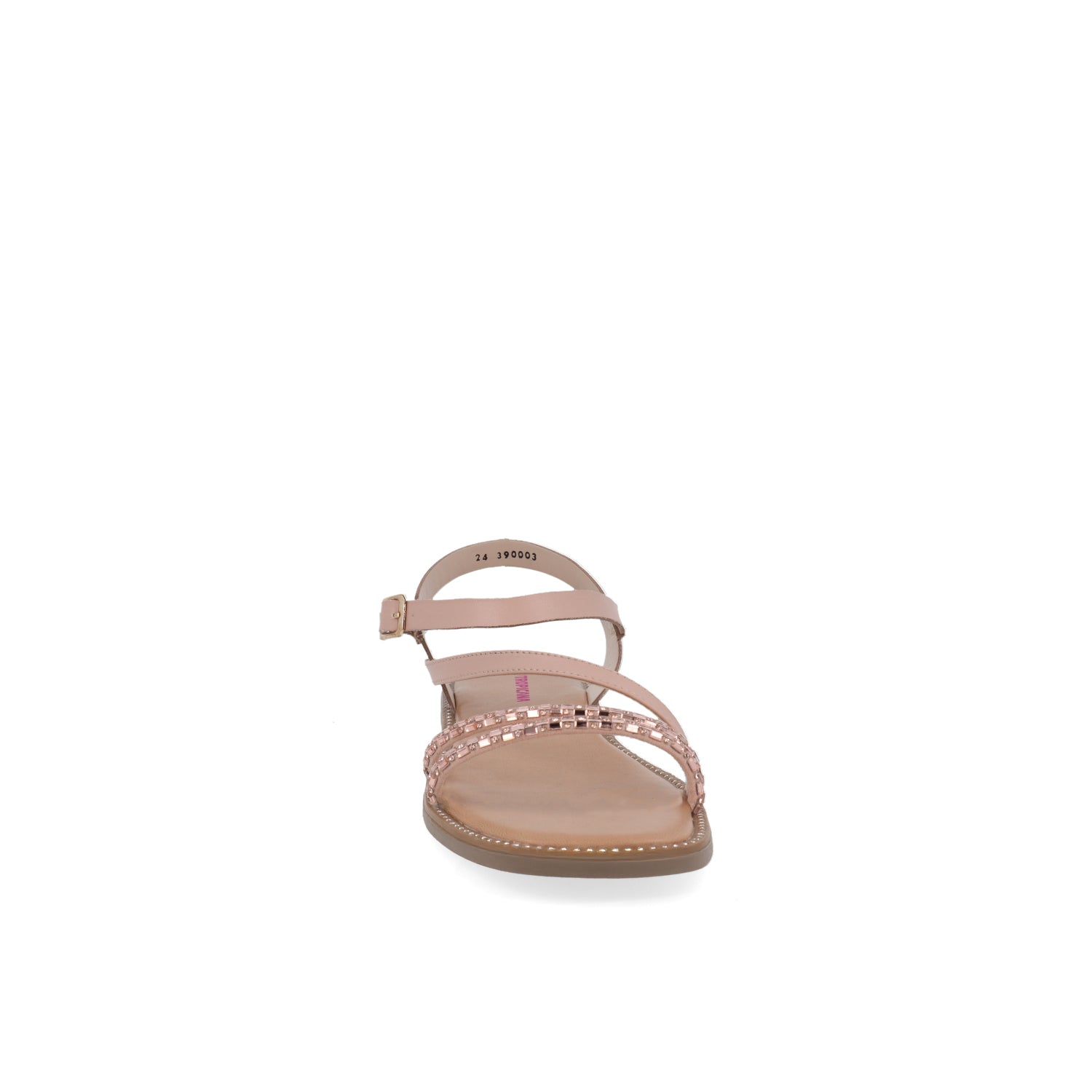 Sandalia Casual Vazza color Beige para Junior Niña con Brillos