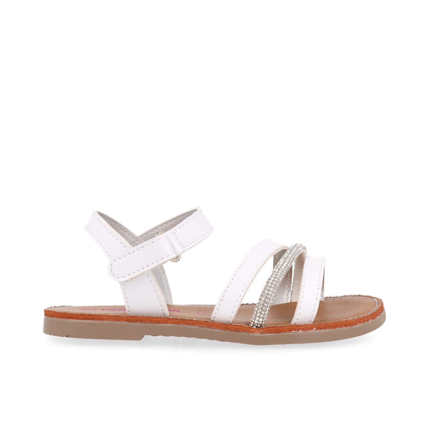 Sandalia Casual Vazza color Blanco para nina