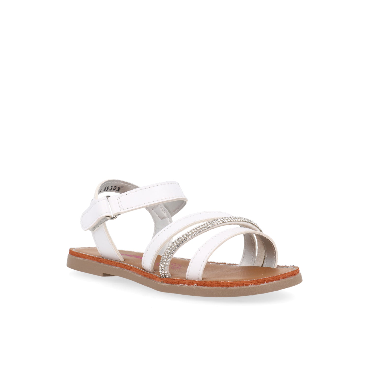 Sandalia Casual Vazza color Blanco para nina