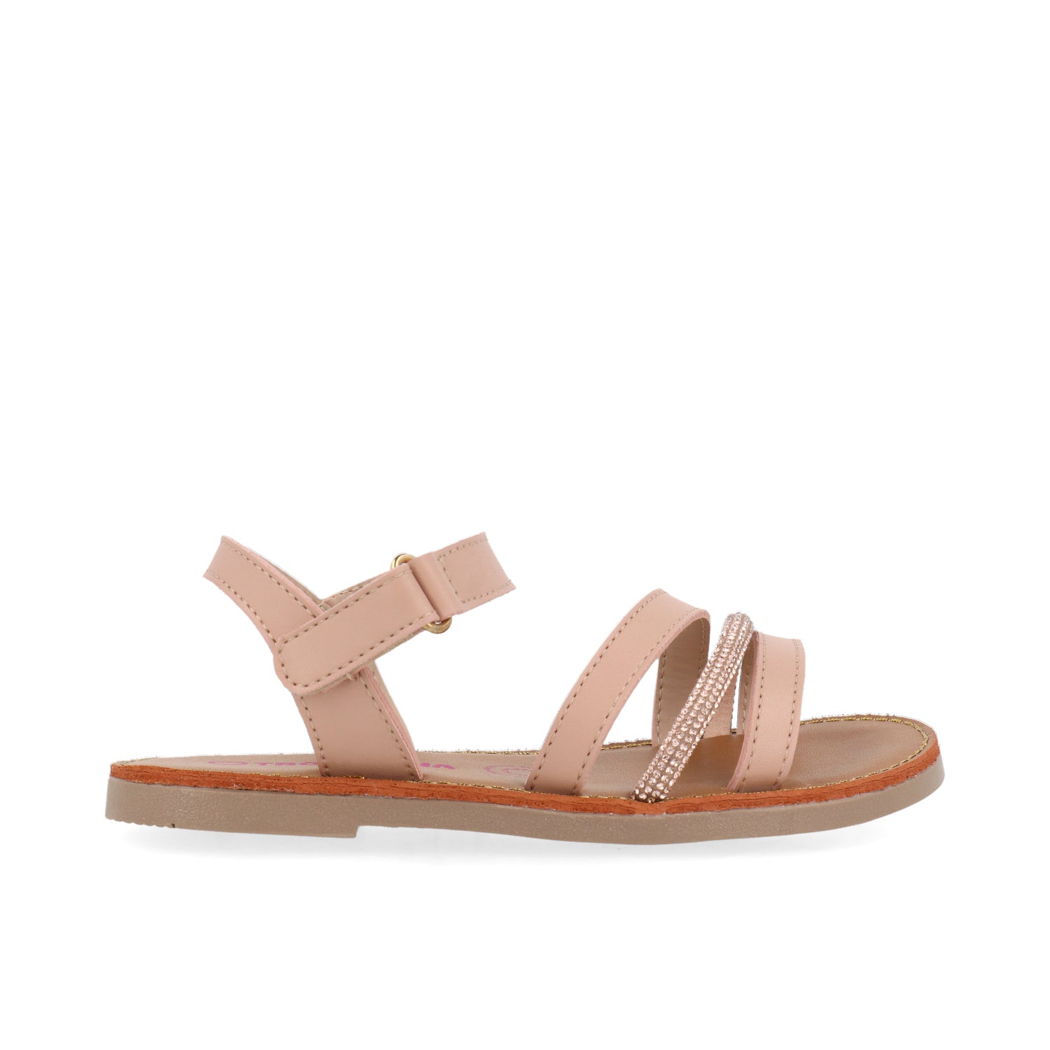 Sandalia Casual Vazza color Beige para nina