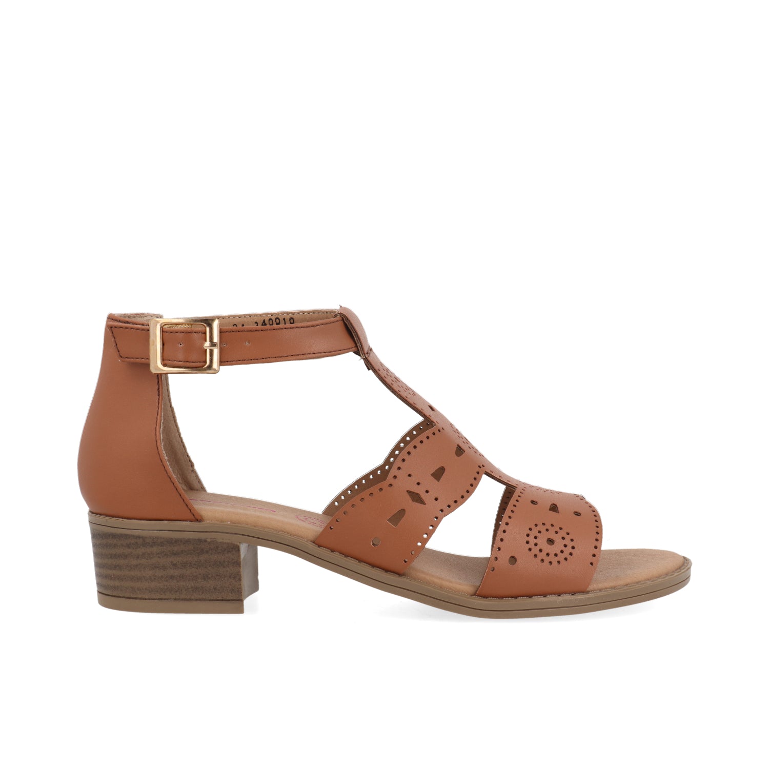 Sandalia Casual Vazza color Cognac para Junior niña