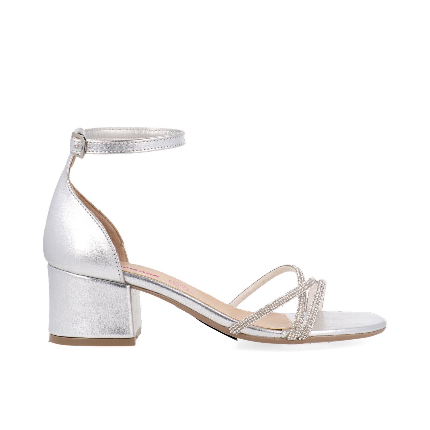 Zapatilla de Fiesta Vazza color Plata para Junior Niña