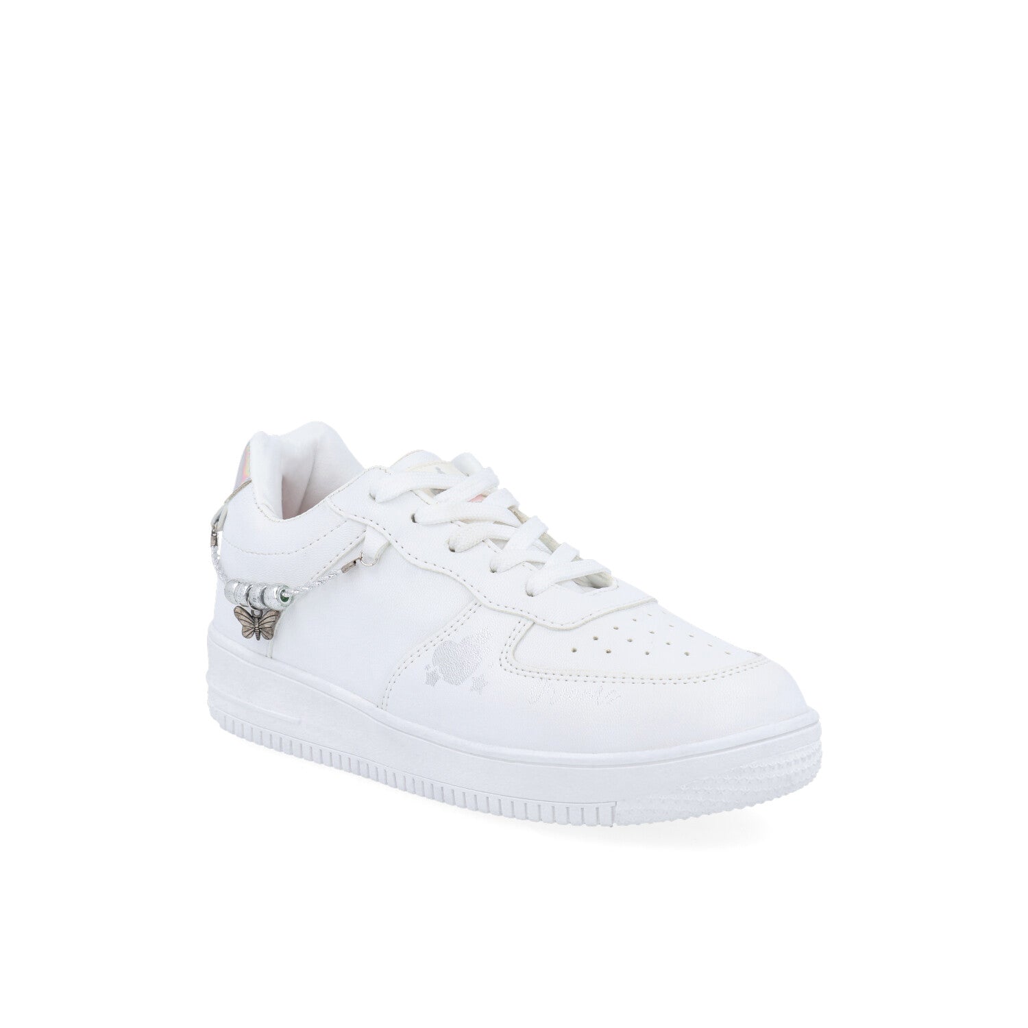 Tenis Urbano Vazza color Blanco para Niña con Detalle de mariposa