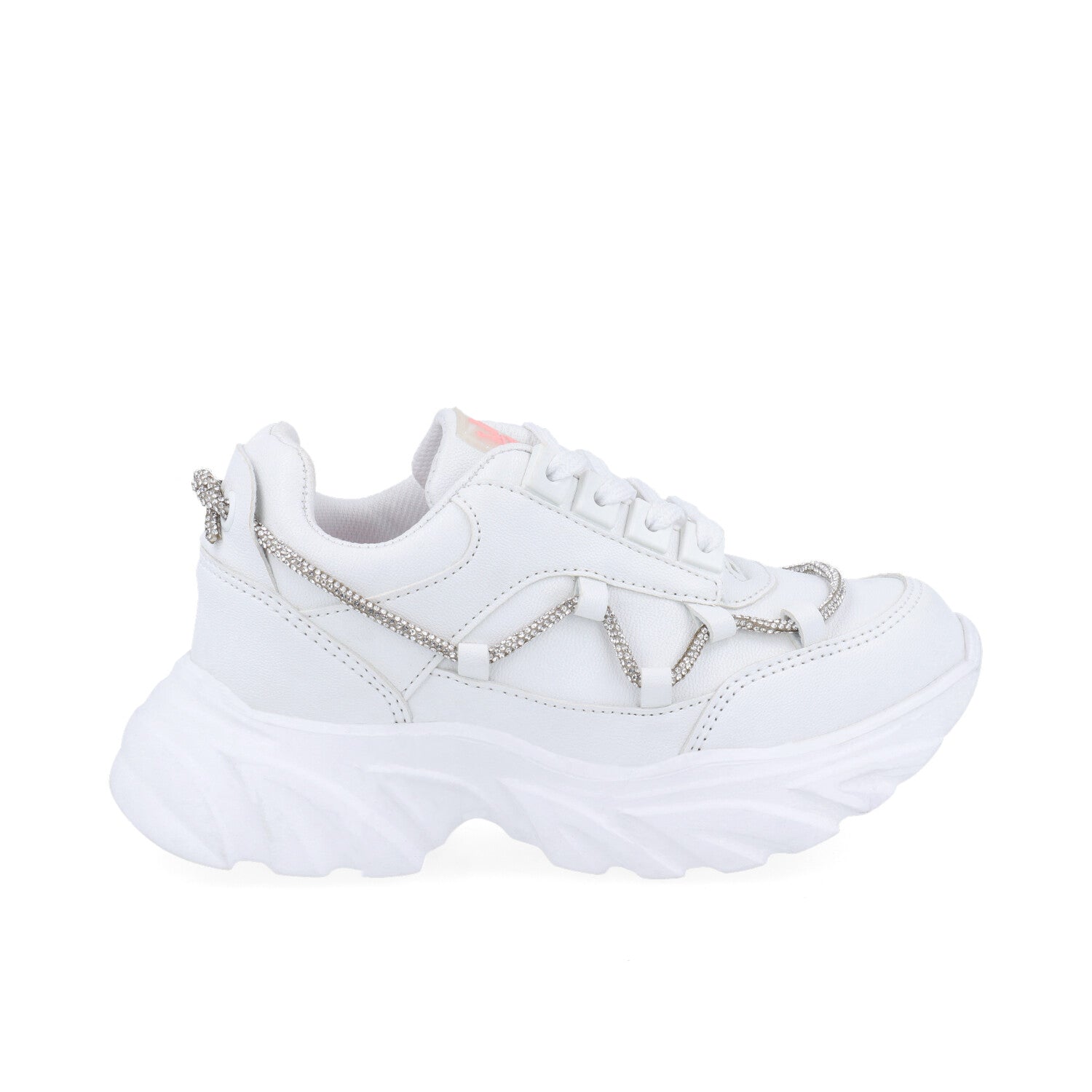 Tenis Urbano Vazza color Perla para Niña con Brillos