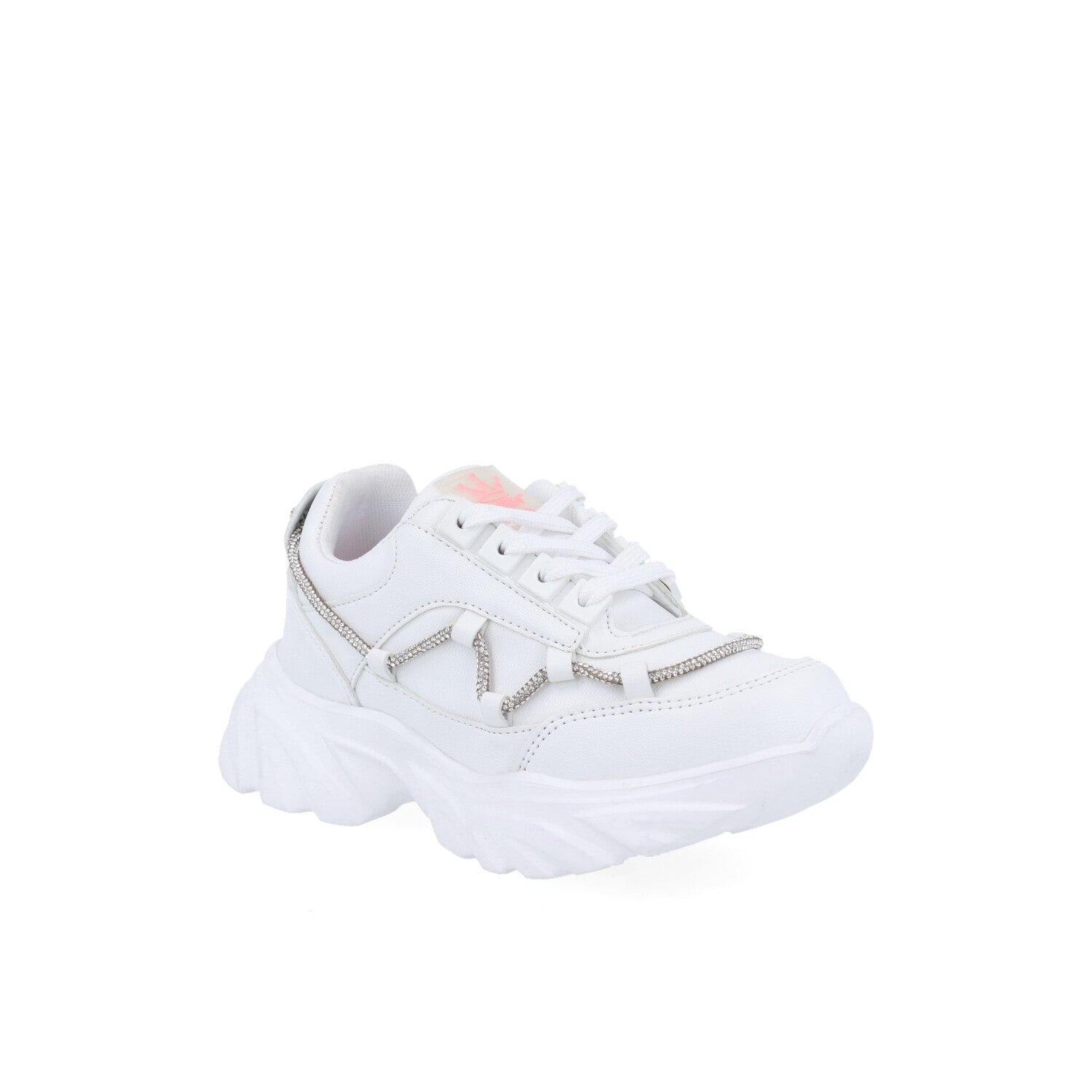 Tenis Urbano Vazza color Perla para Niña con Brillos