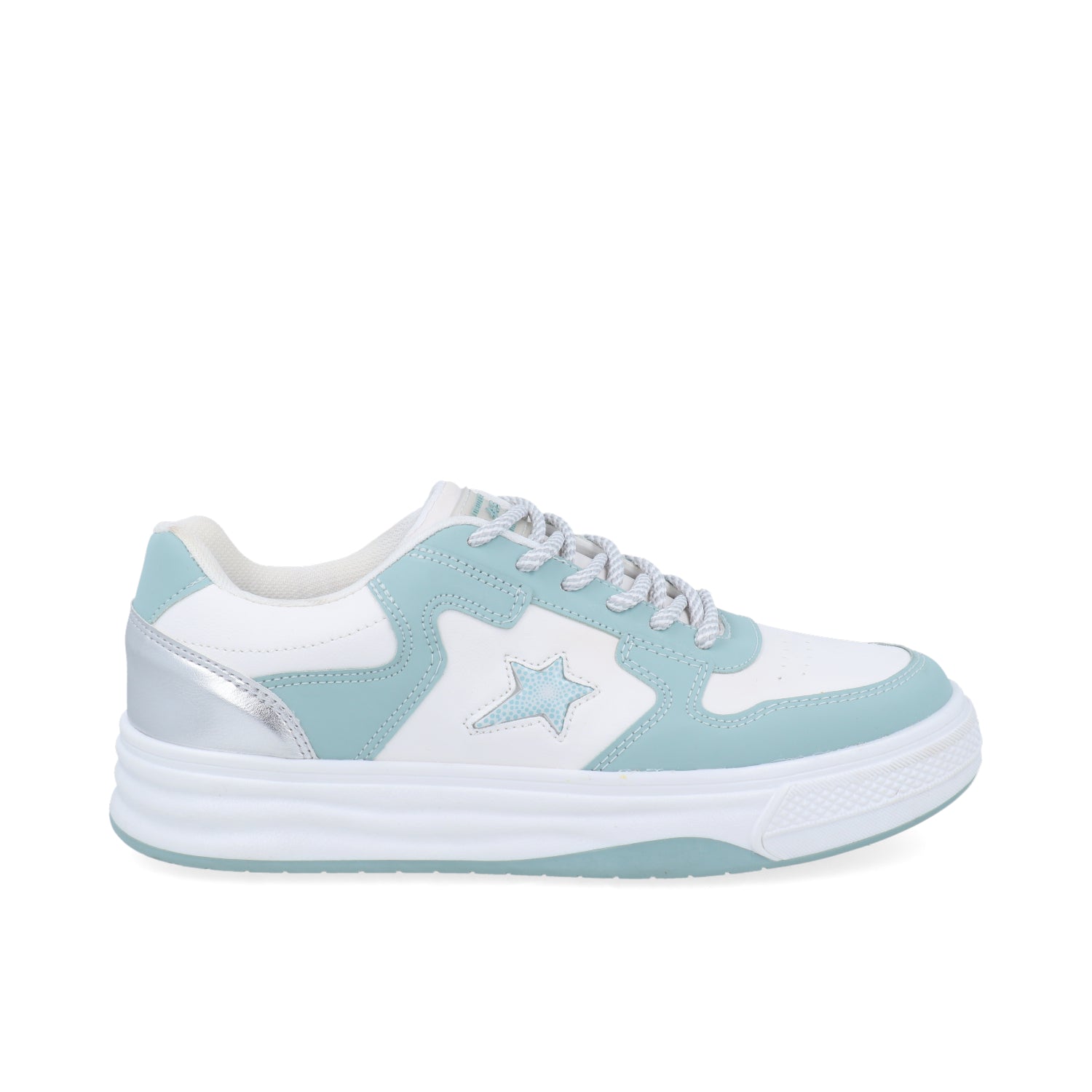Tenis Urbano Vazza color Blanco con Azul para Mujer