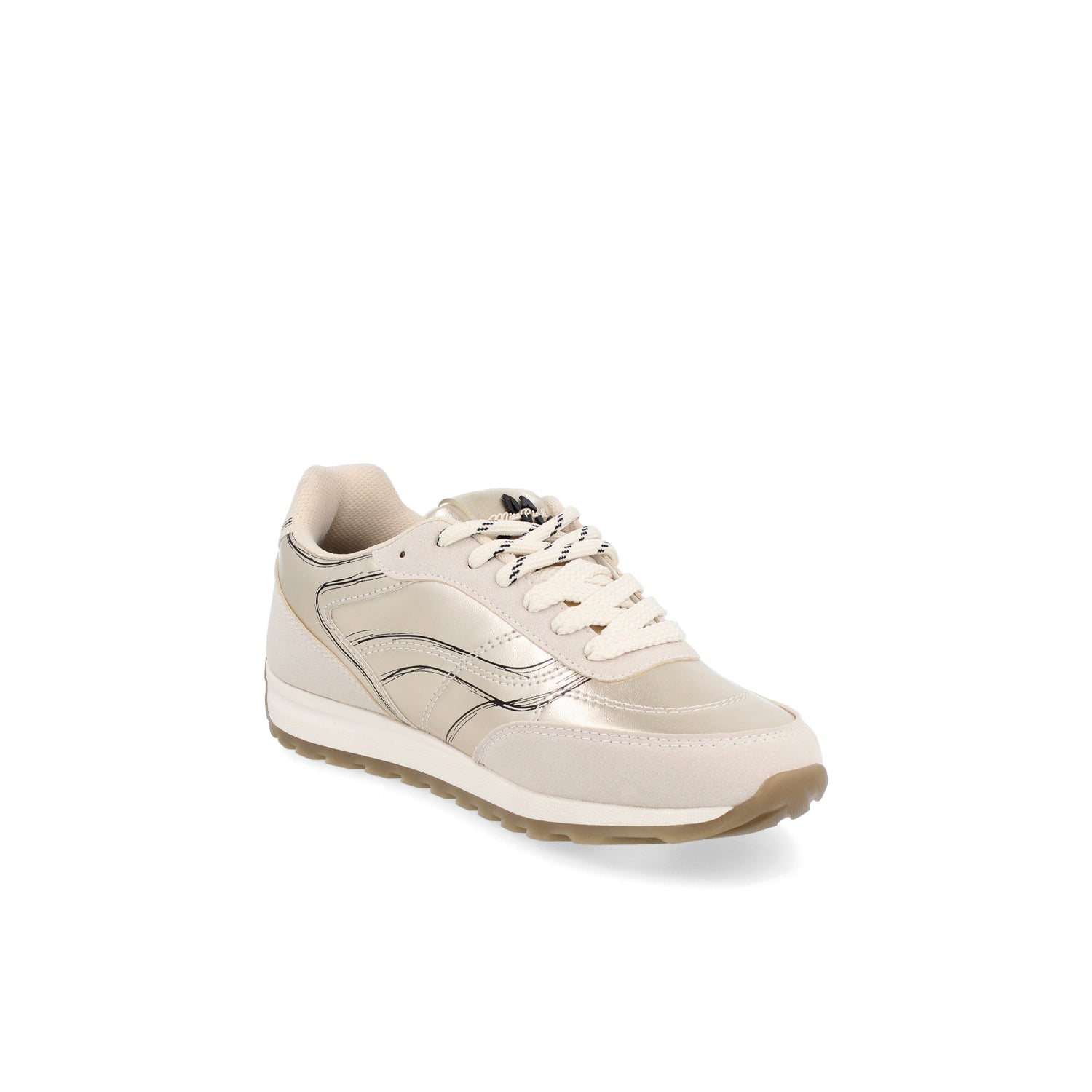 Tenis Urbano Clasben color Oro para Mujer