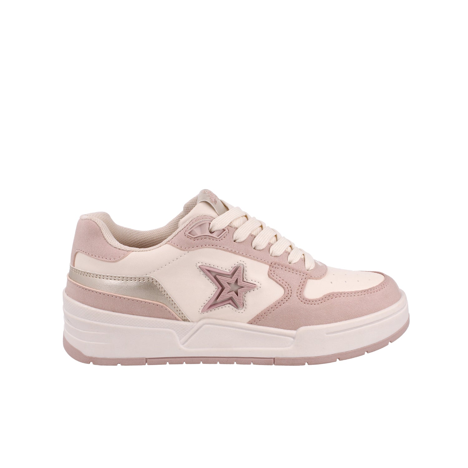 Tenis Urbano Clasben color Latte para Mujer