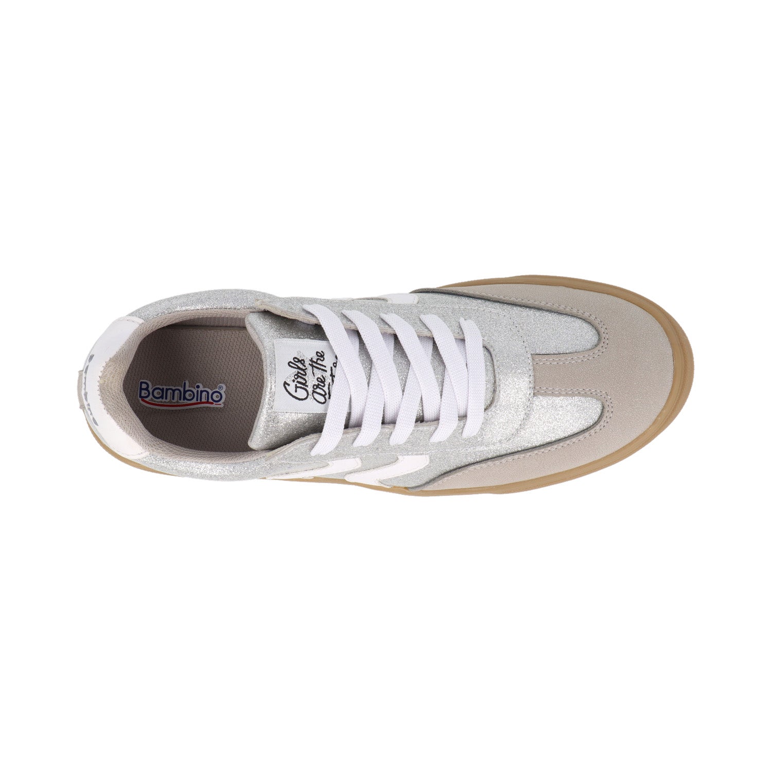 Tenis Casual Bambino color Plata para Junior Niña