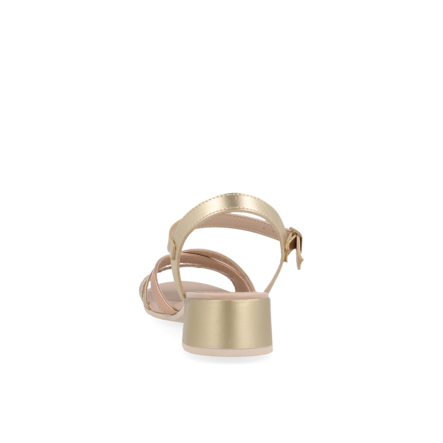 Sandalia Casual Vazza color Oro para Junior niña correa efecto tornasol