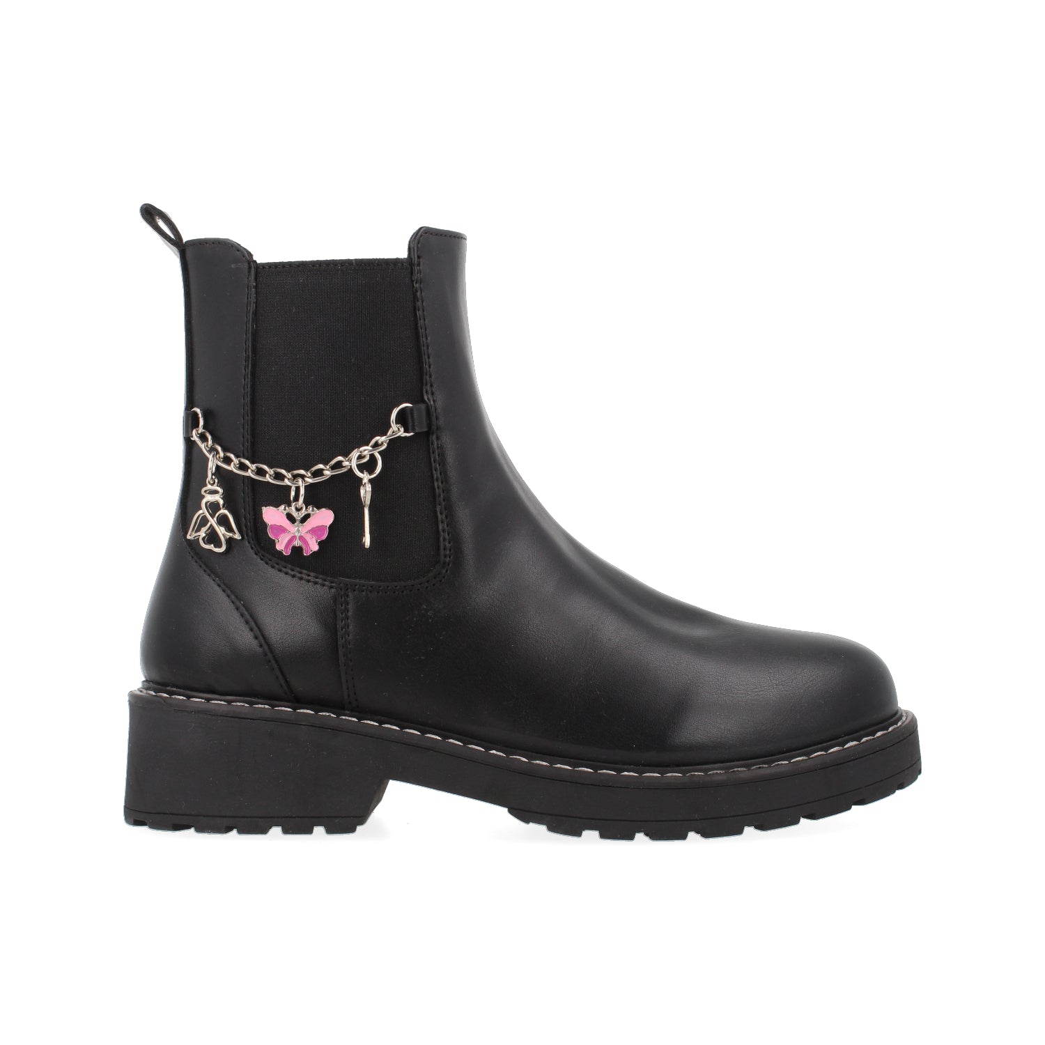 Botin Casual Tropicana color Negro para Junior Niña