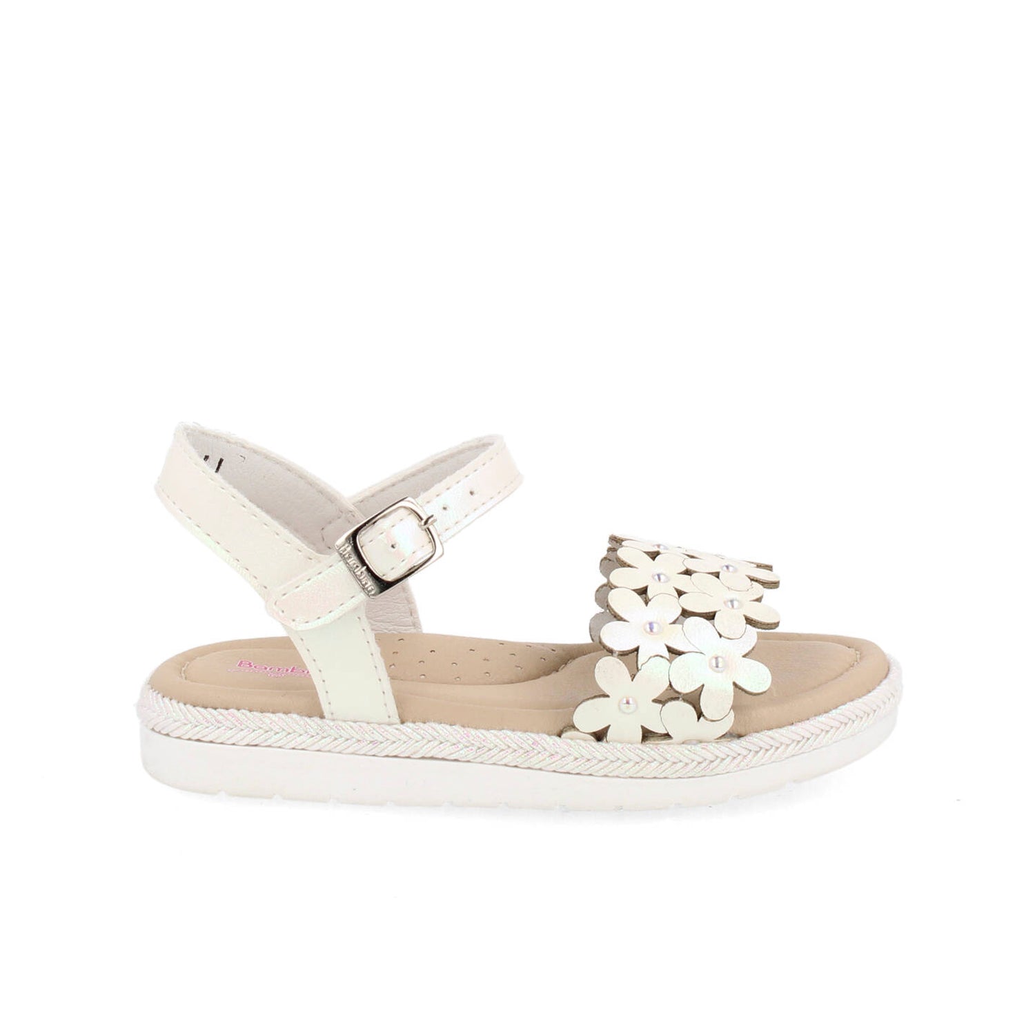 Sandalia Casual Bambino color Blanco para Niña