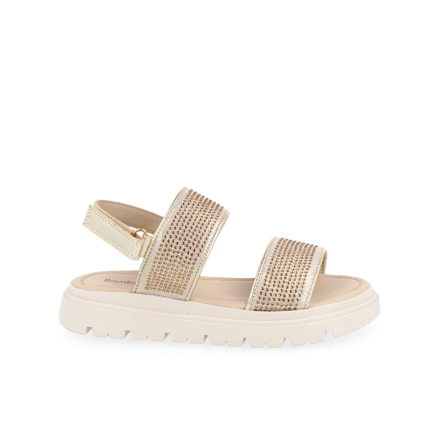 Sandalia Casual Bambino color Oro para Niña