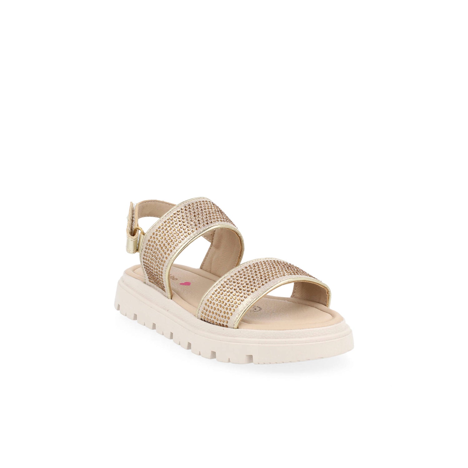 Sandalia Casual Bambino color Oro para Niña