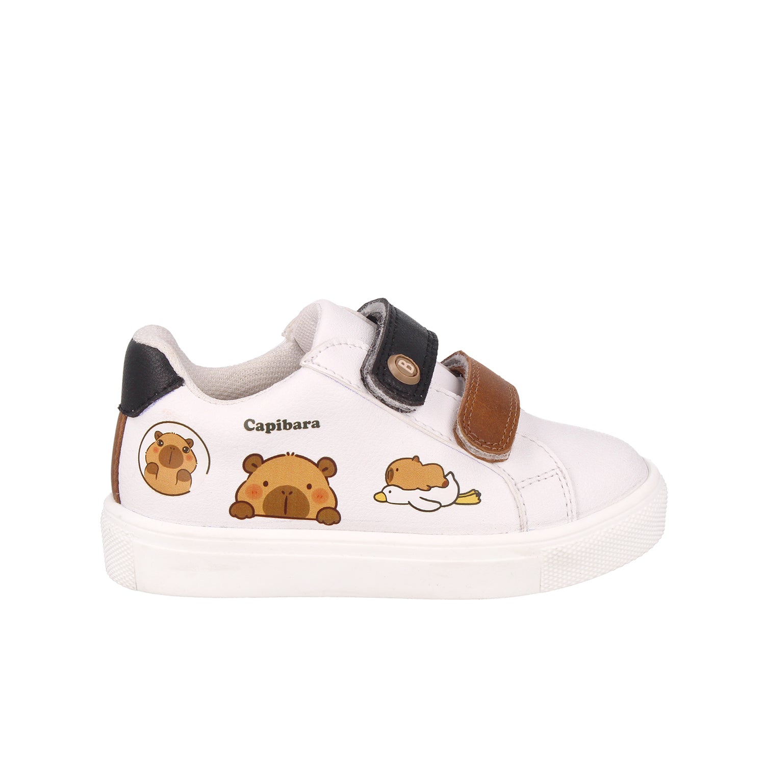 Tenis Bambino color Blanco con imagen de Capibara para Niño