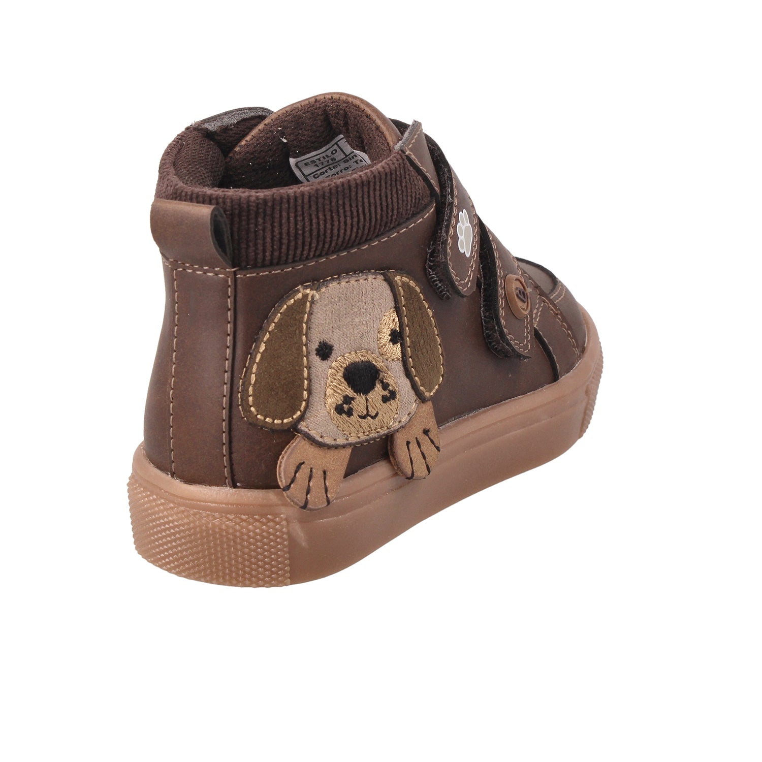 Botin Casual Bambino color Moka de perrito para Niño